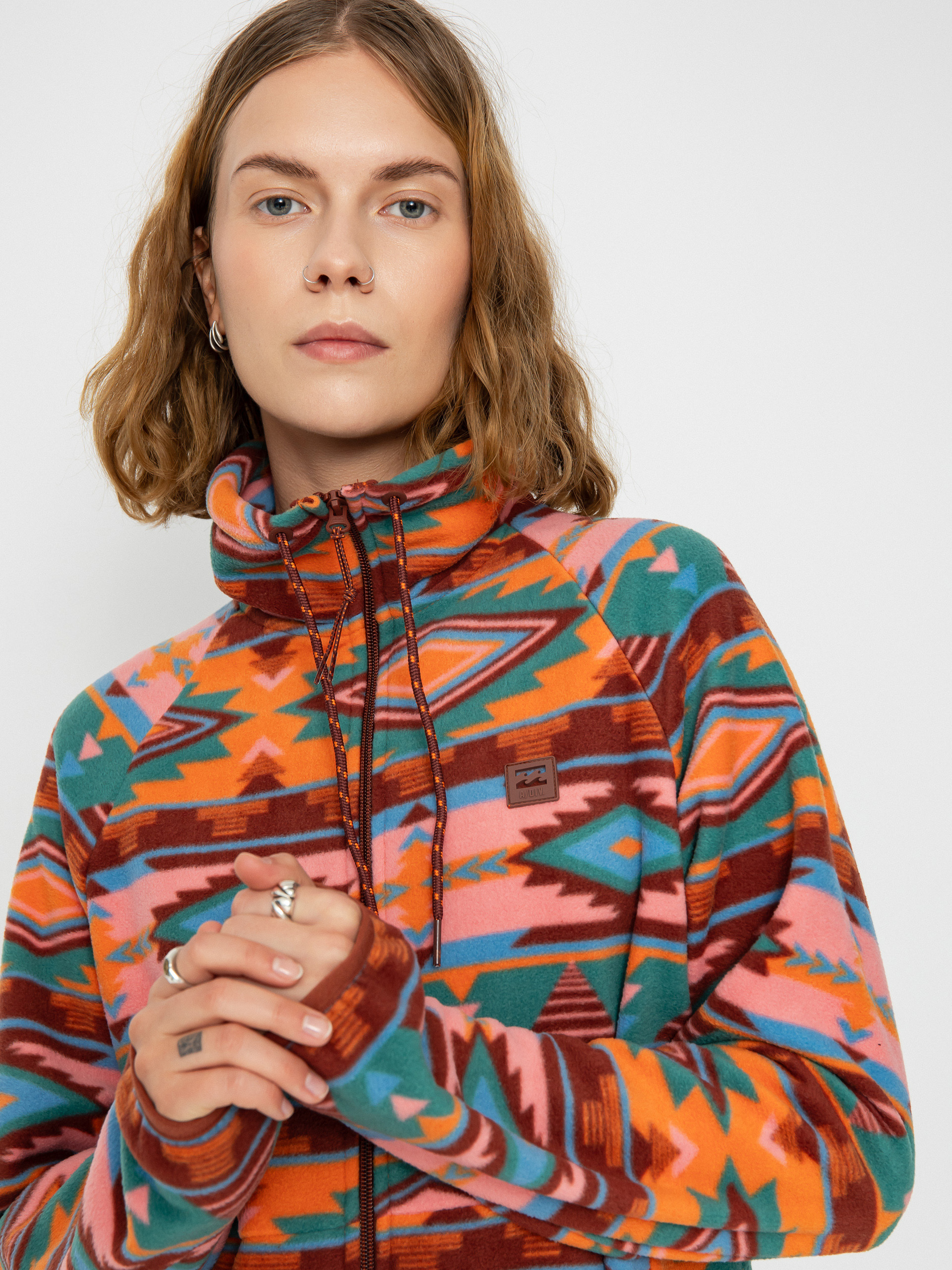 Női Billabong Boundary Polár pulóver (rosewood)