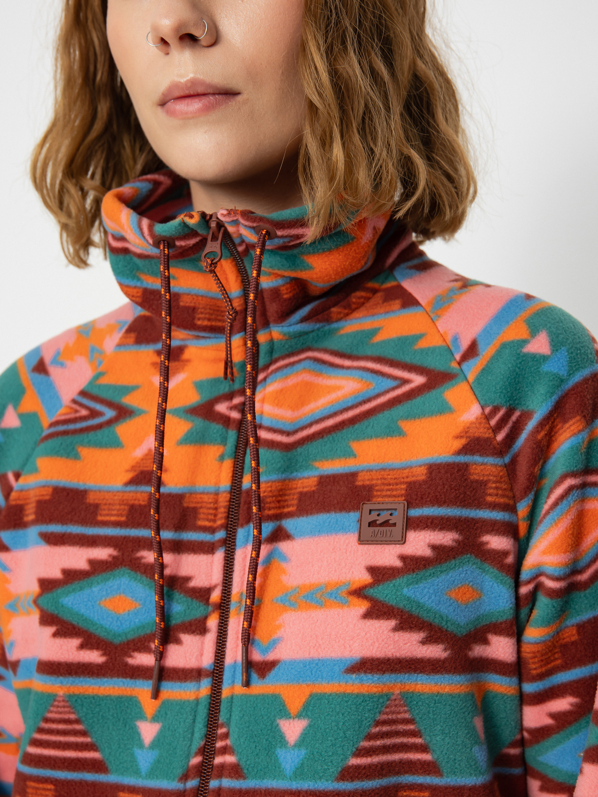 Női Billabong Boundary Polár pulóver (rosewood)