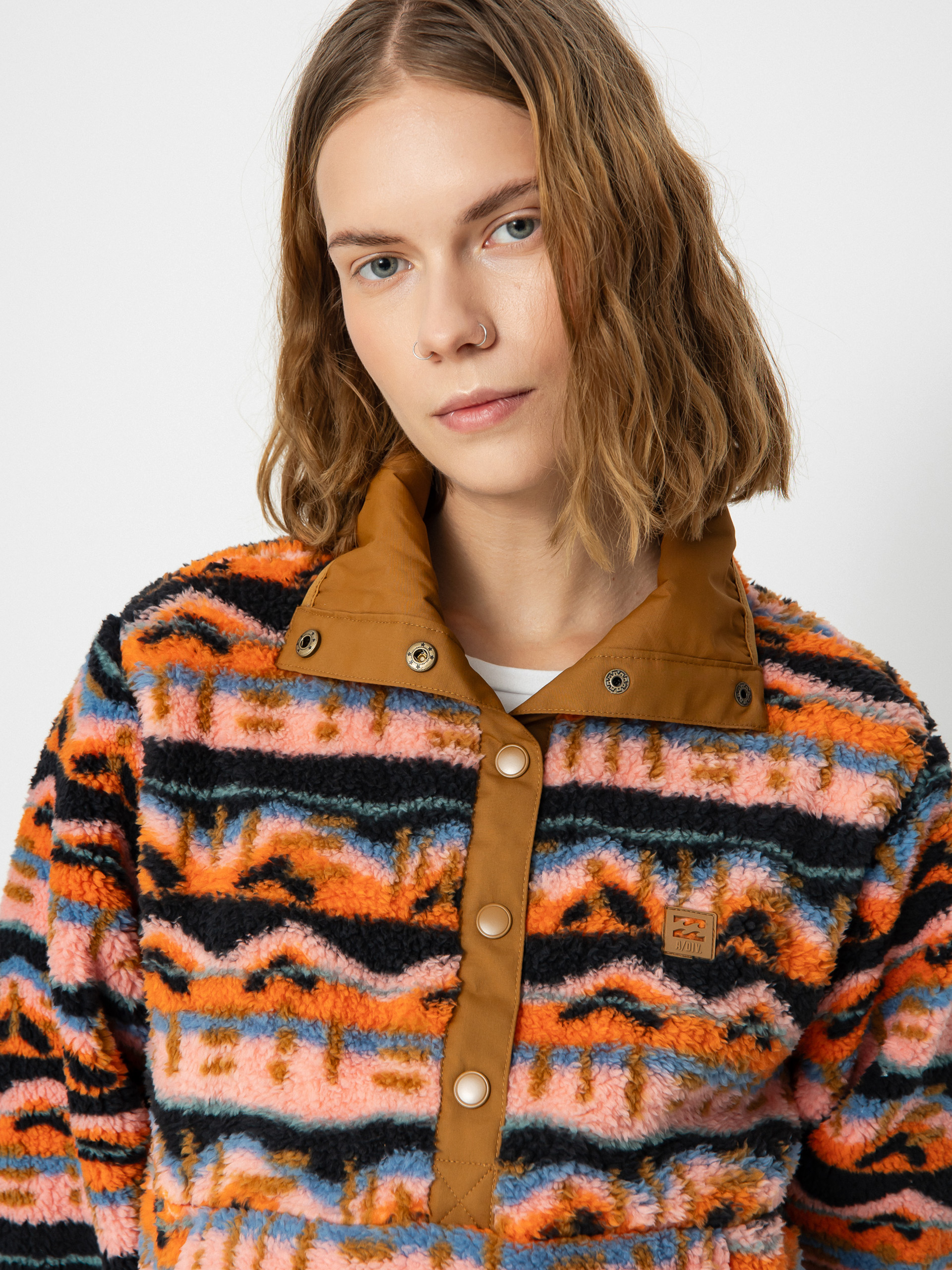 Női Billabong Switchback Pullover Polár pulóver (papaya)