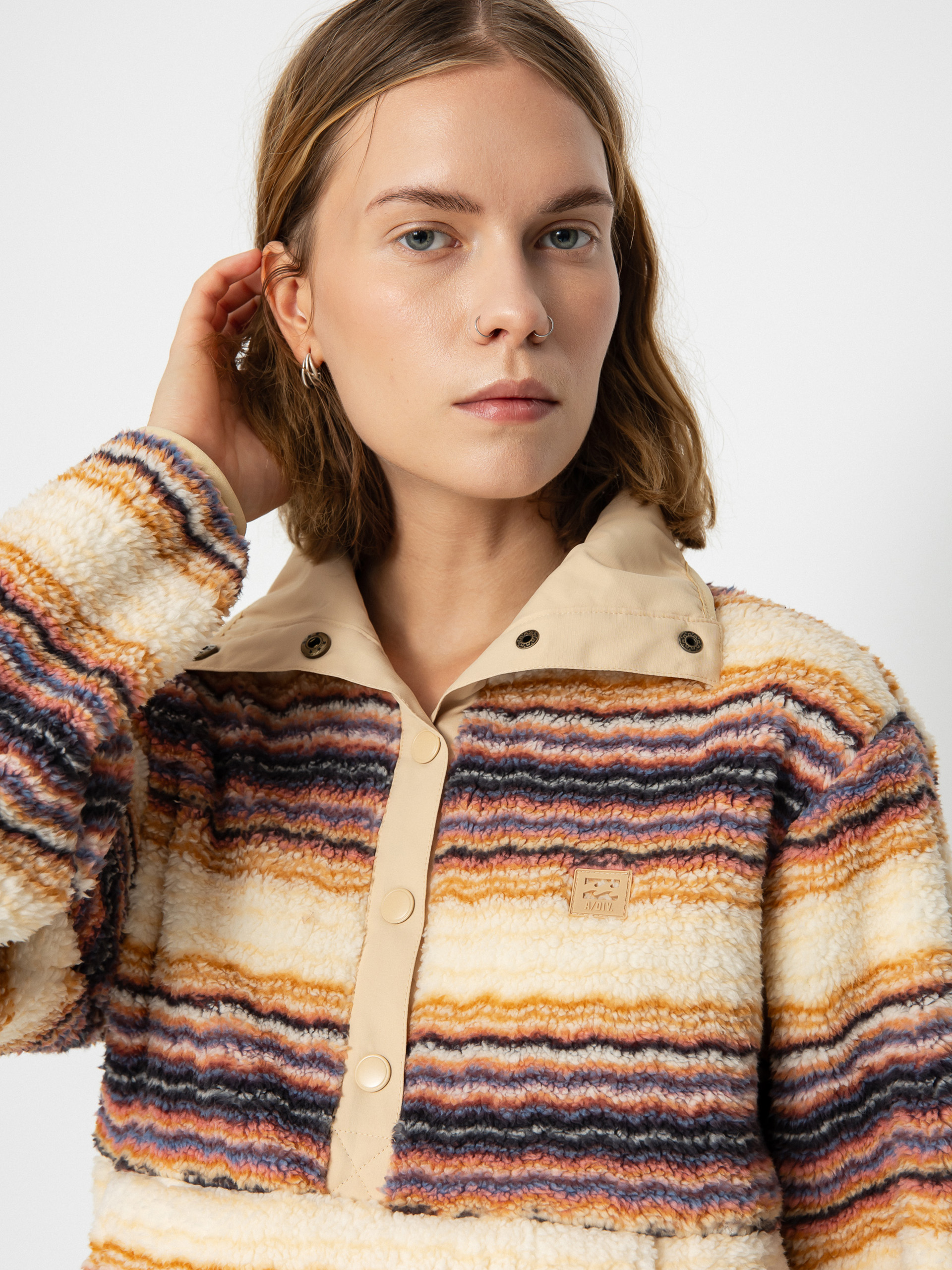 Női Billabong Switchback Pullover Polár pulóver (oat)