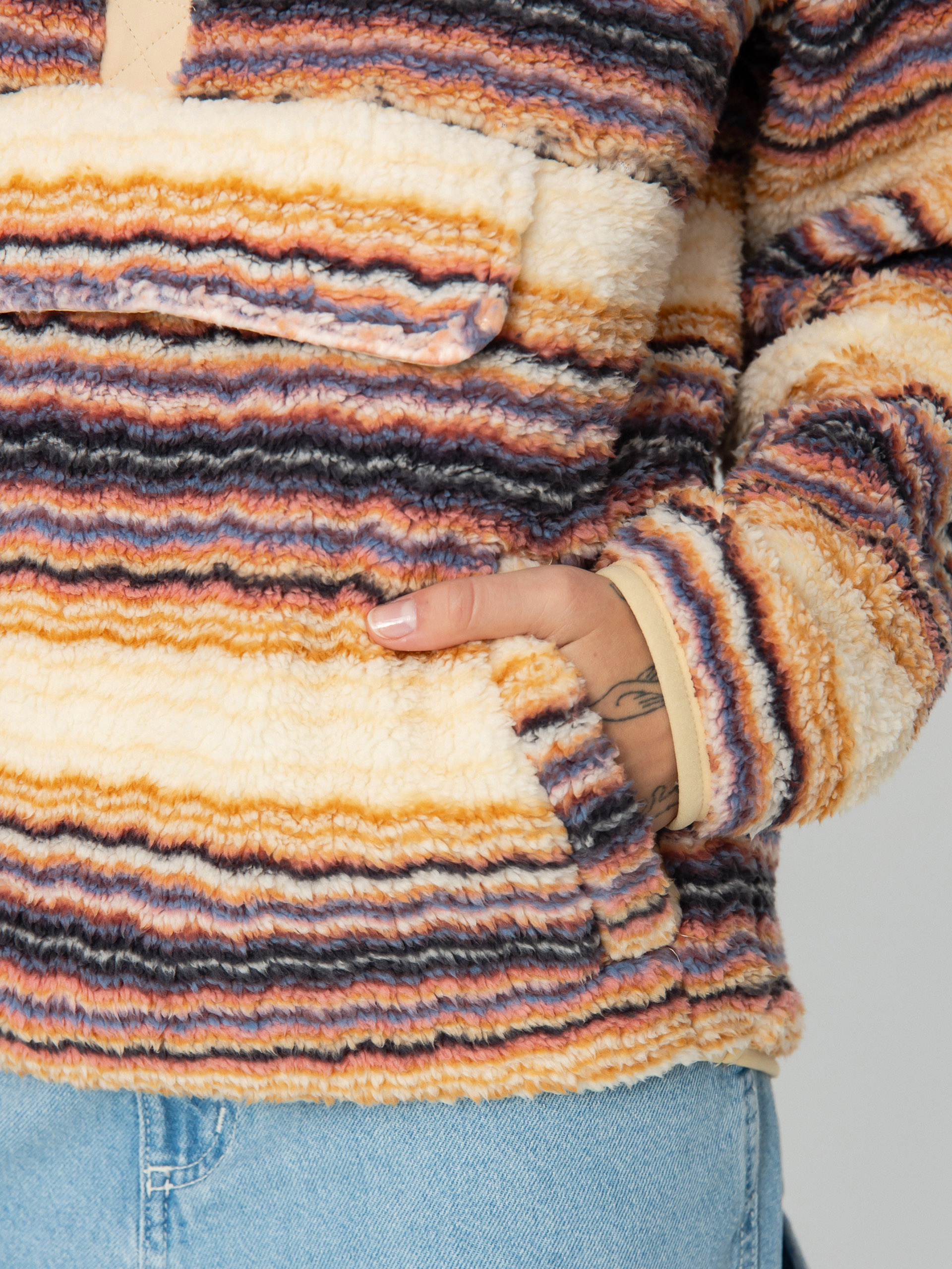 Női Billabong Switchback Pullover Polár pulóver (oat)