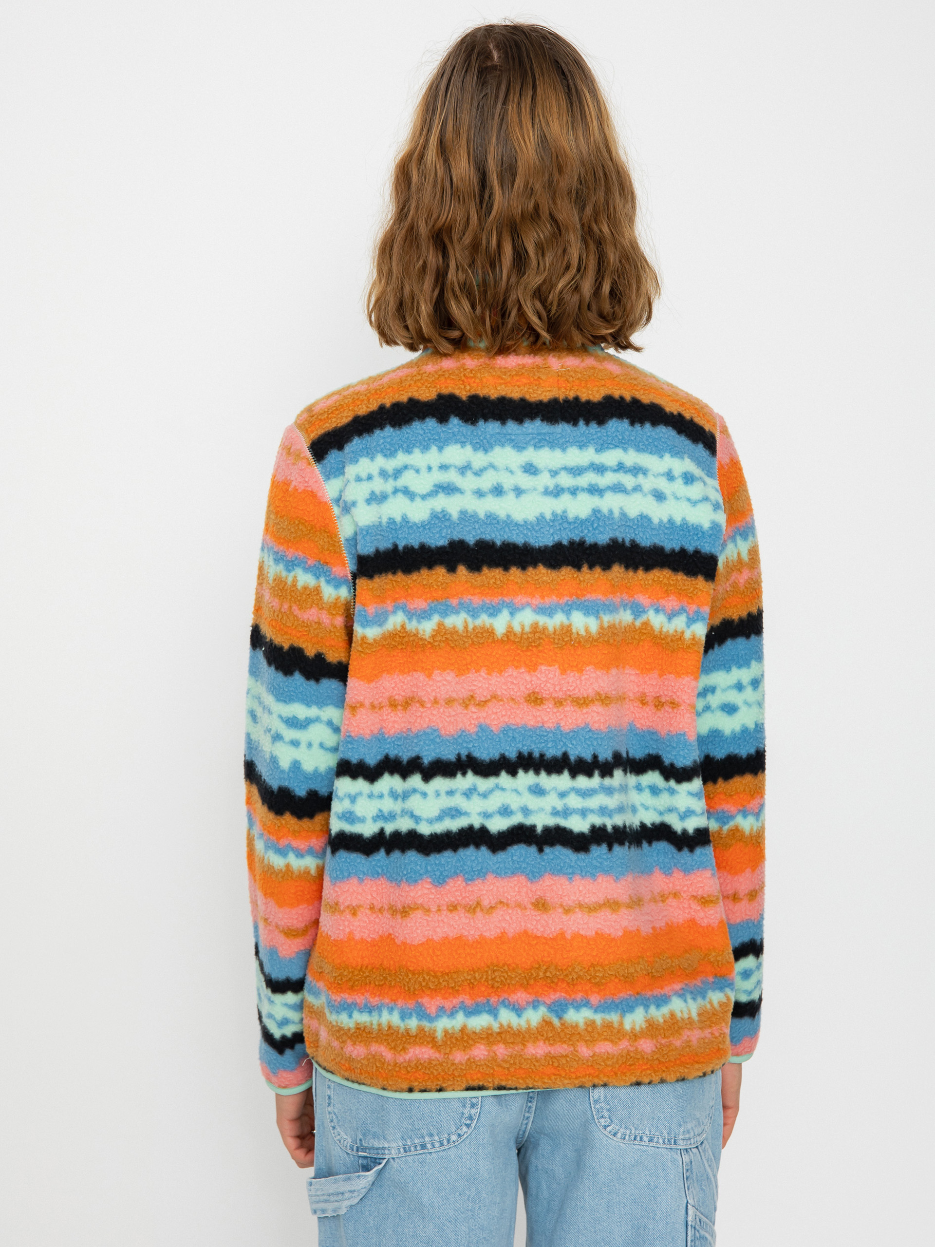 Női Billabong Boundary Mock 3 Polár pulóver (shallow sea)