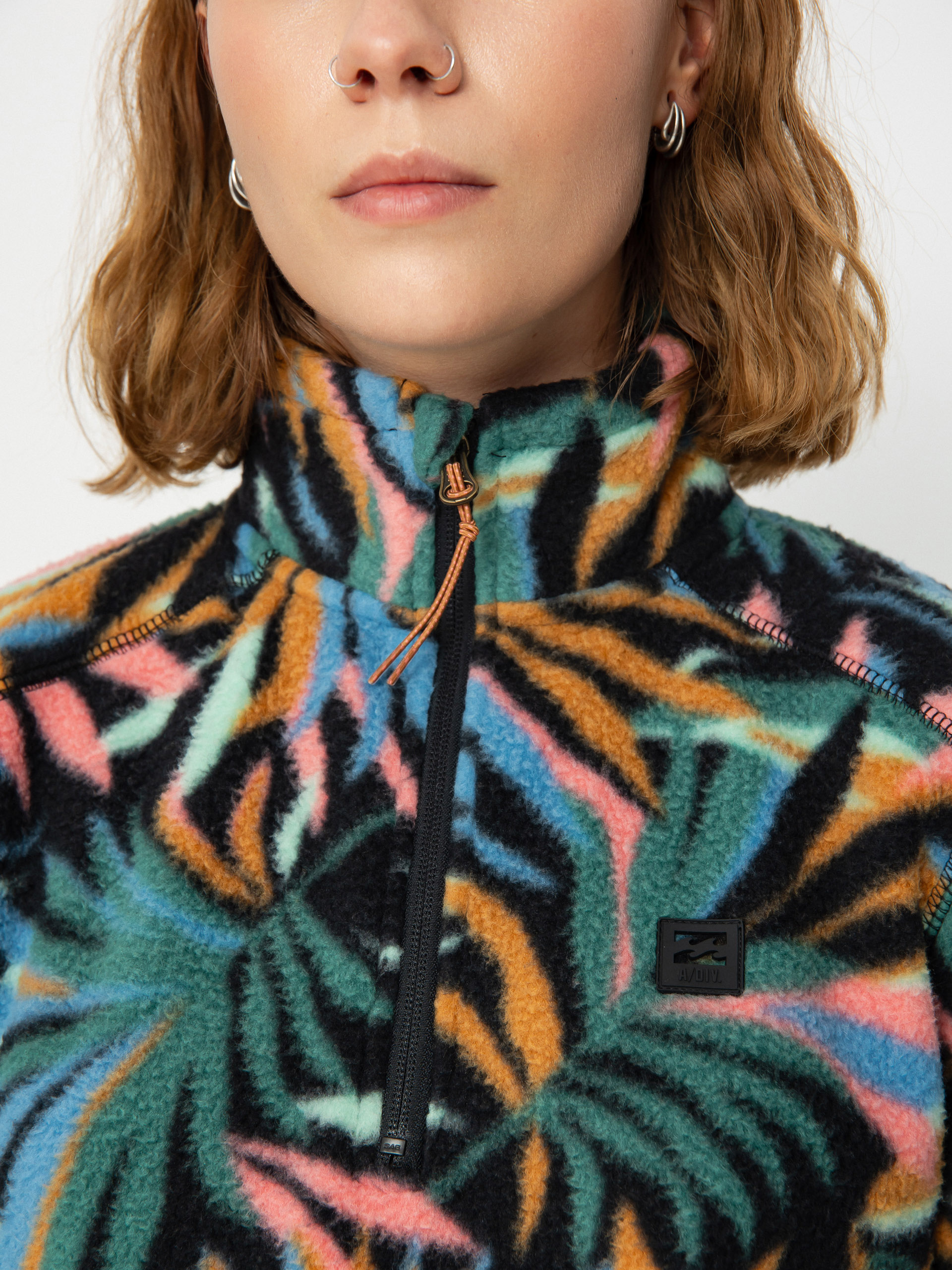 Női Billabong Boundary Mock 3 Polár pulóver (stormy blue)