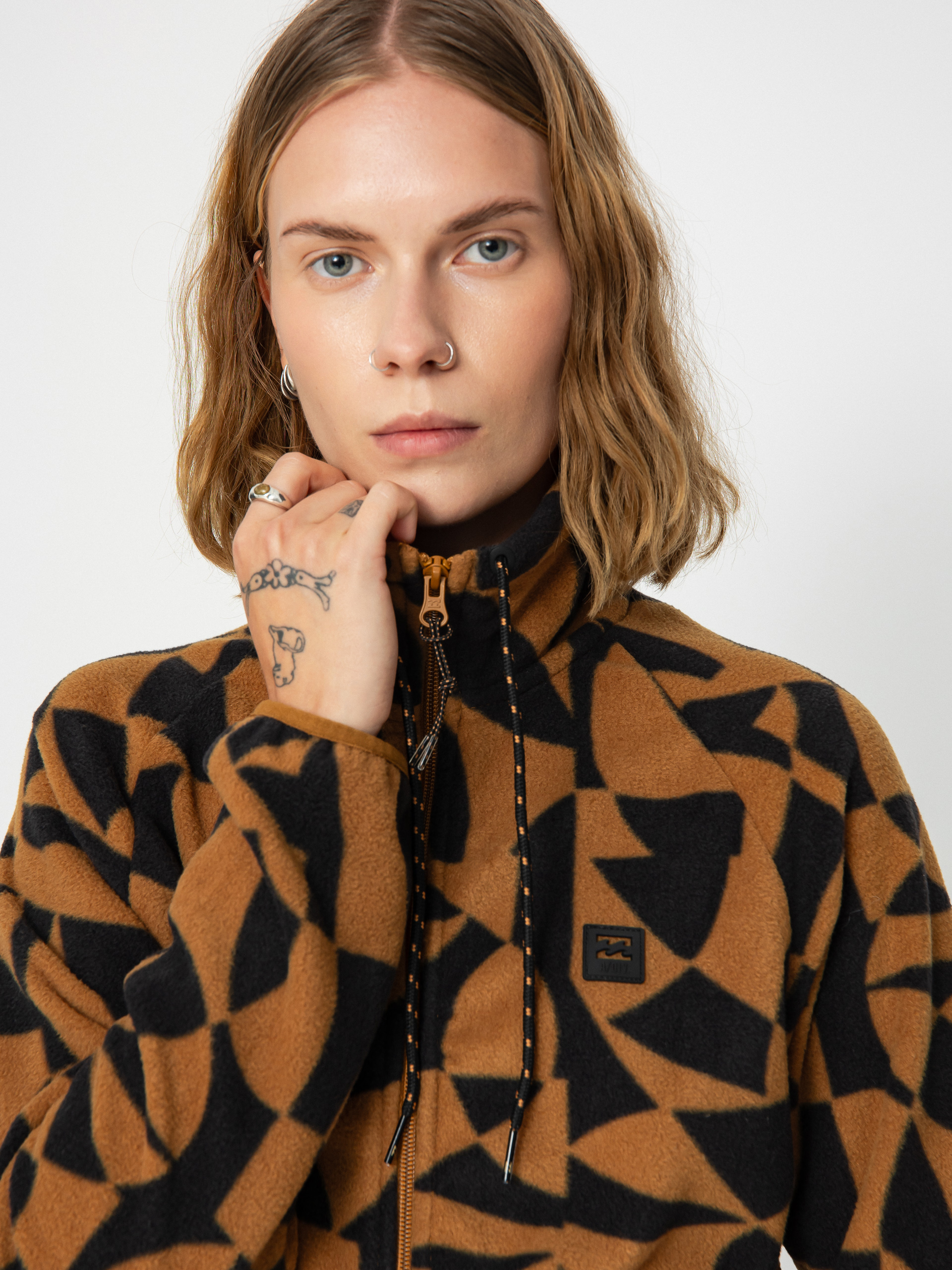 Női Billabong Boundary Polár pulóver (walnut)