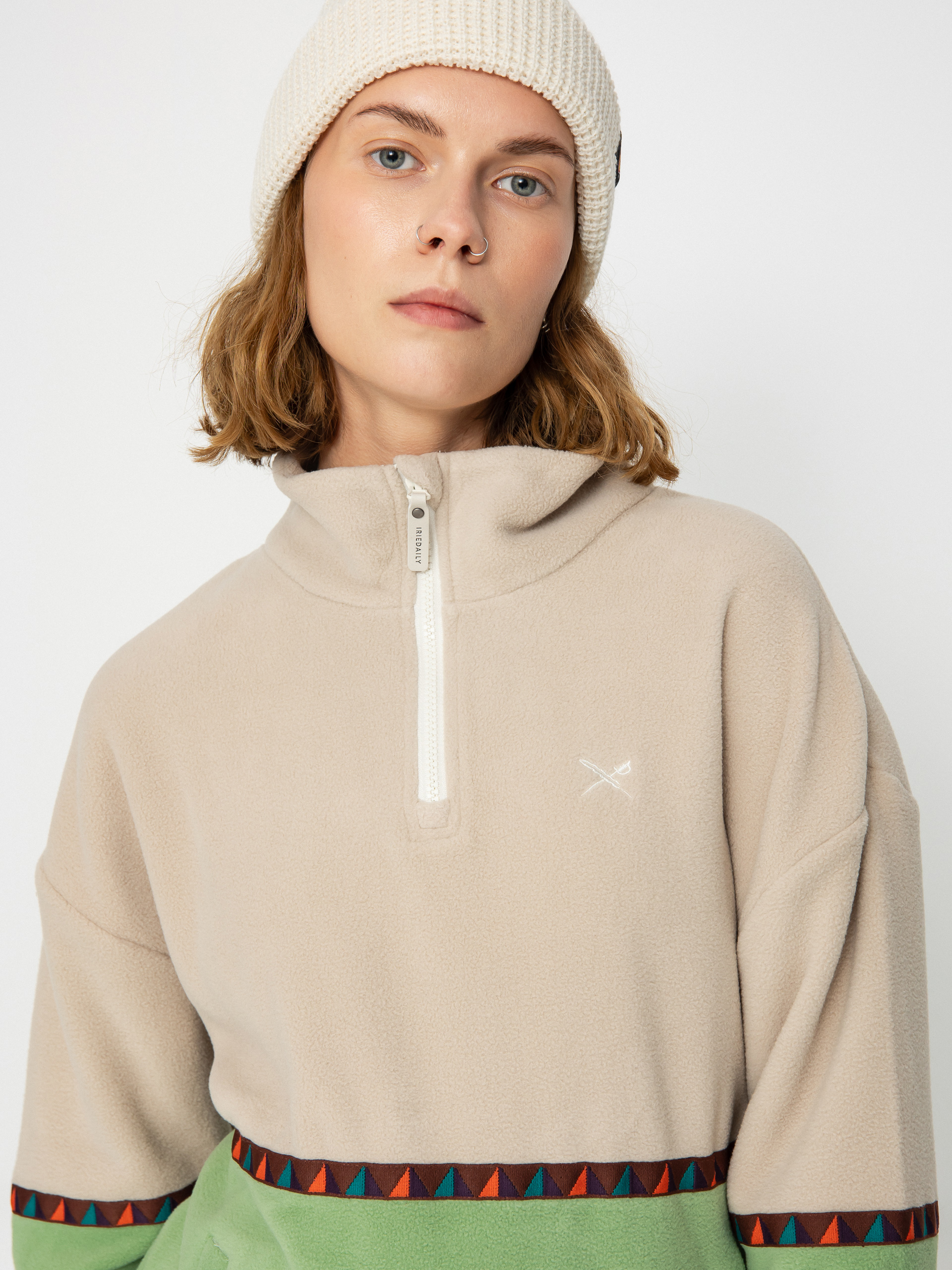 Női Iriedaily Holina Polár pulóver (piquant green)