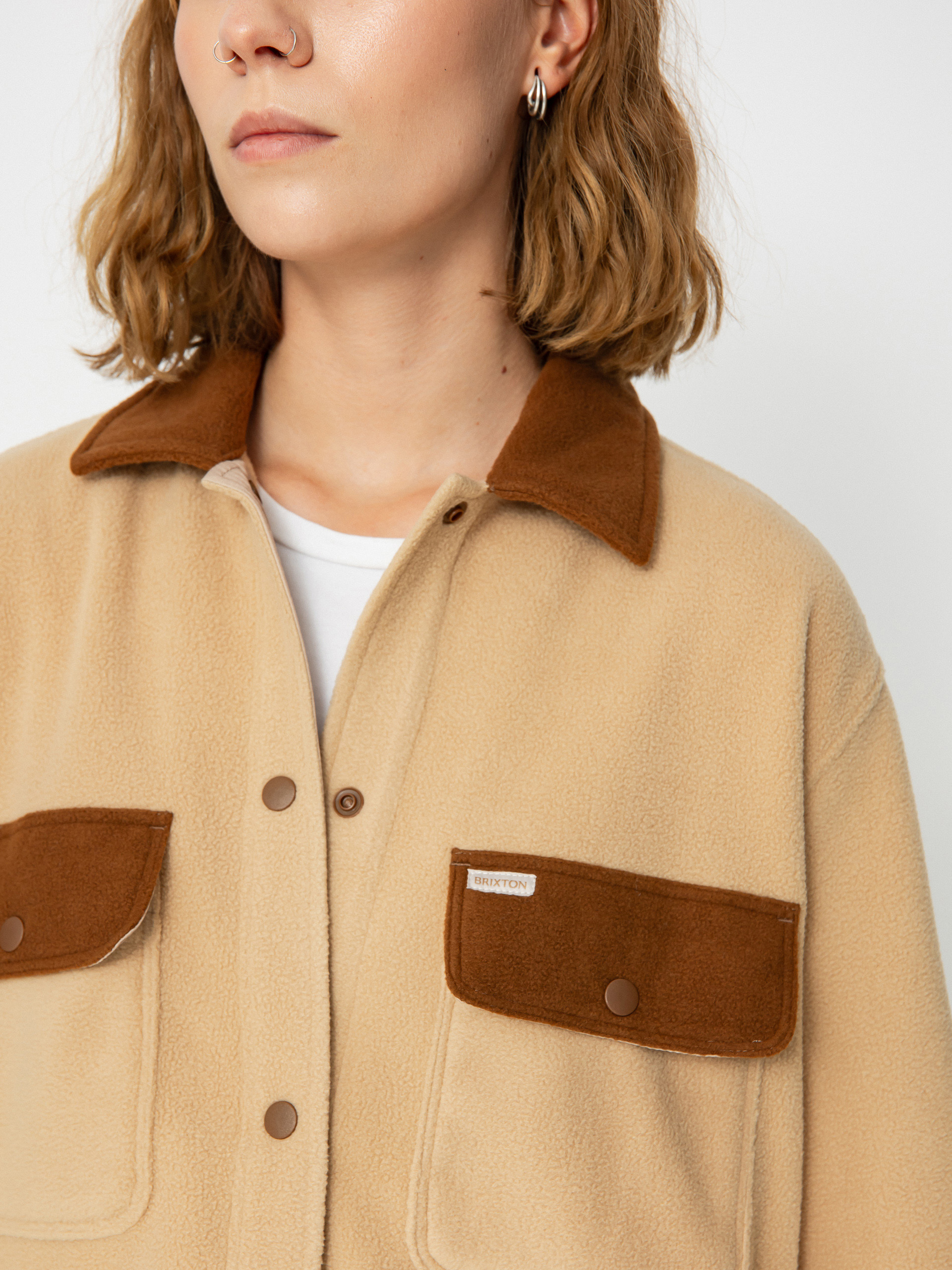 Brixton Bowery Bf Arctic Stretch Fleec Ing Wmn (sesame/bison)