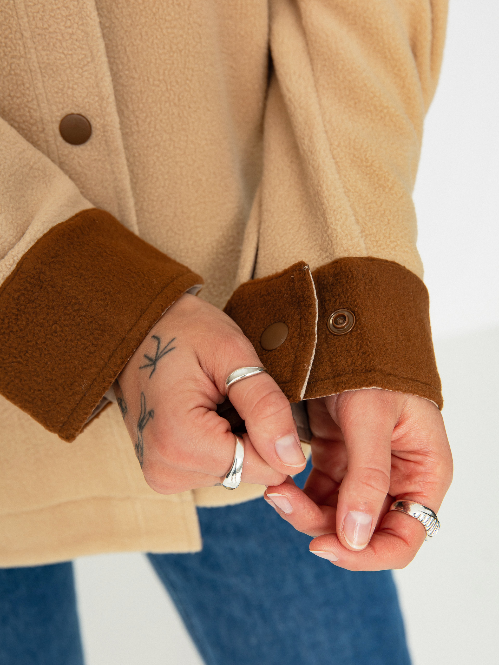 Brixton Bowery Bf Arctic Stretch Fleec Ing Wmn (sesame/bison)