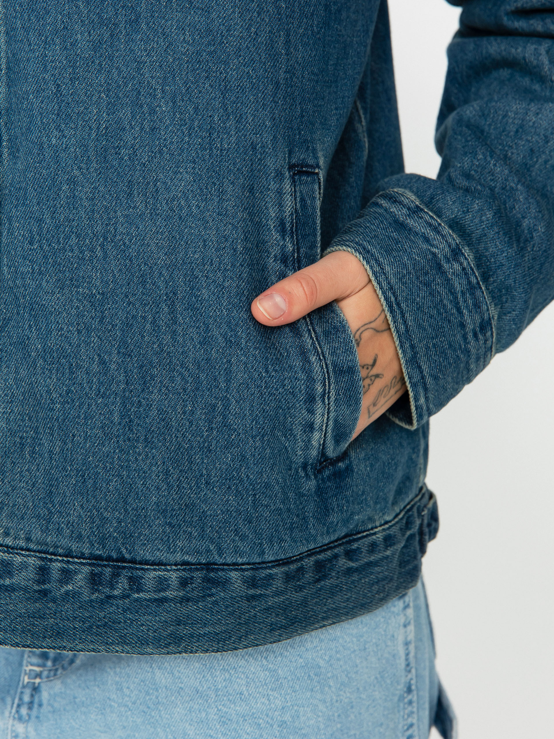 Brixton Cable Embroidered Dzseki Wmn (two tone indigo)