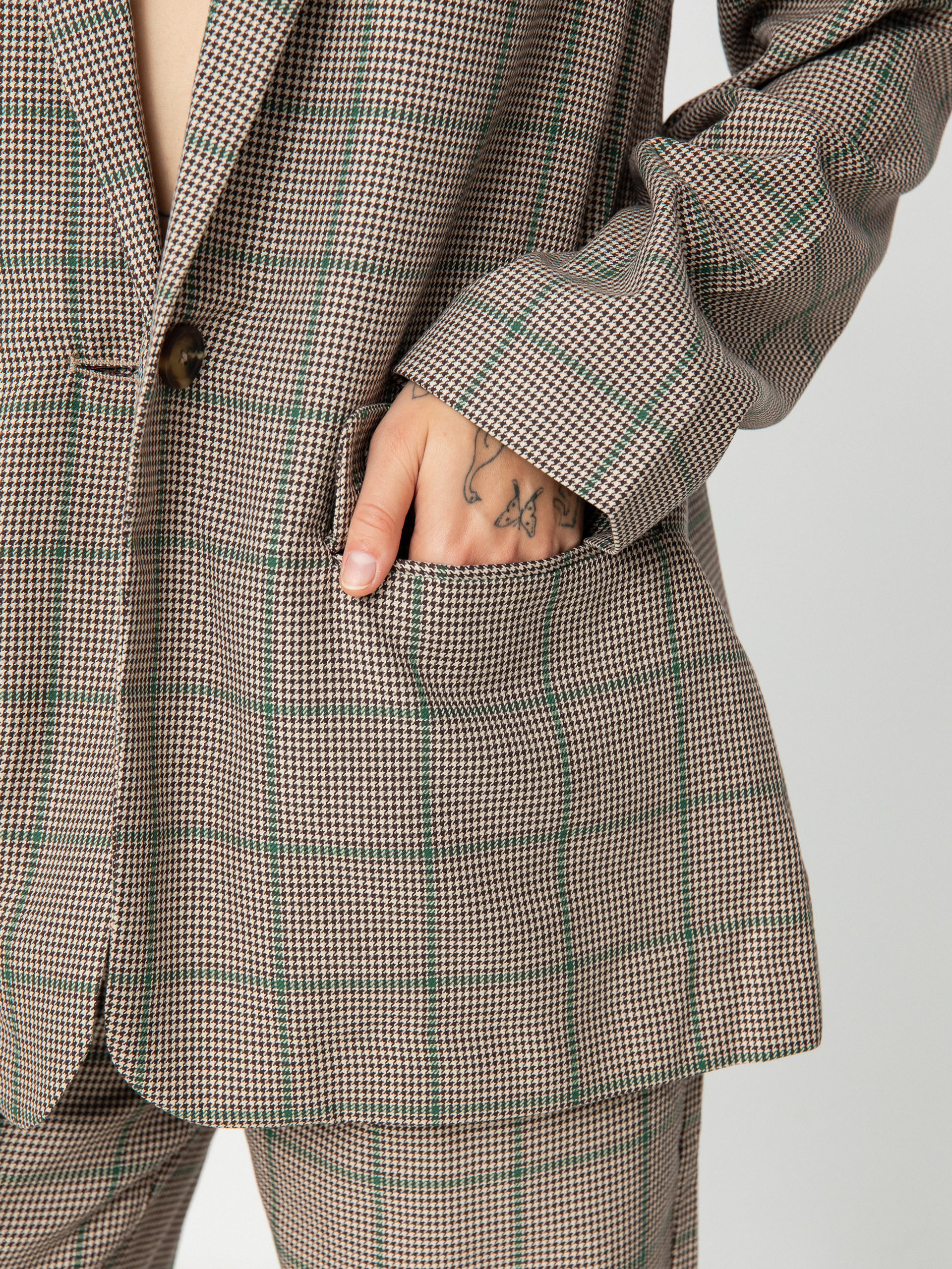 Brixton Axl Oversized Blazer Dzseki Wmn (sesame/seal brown)