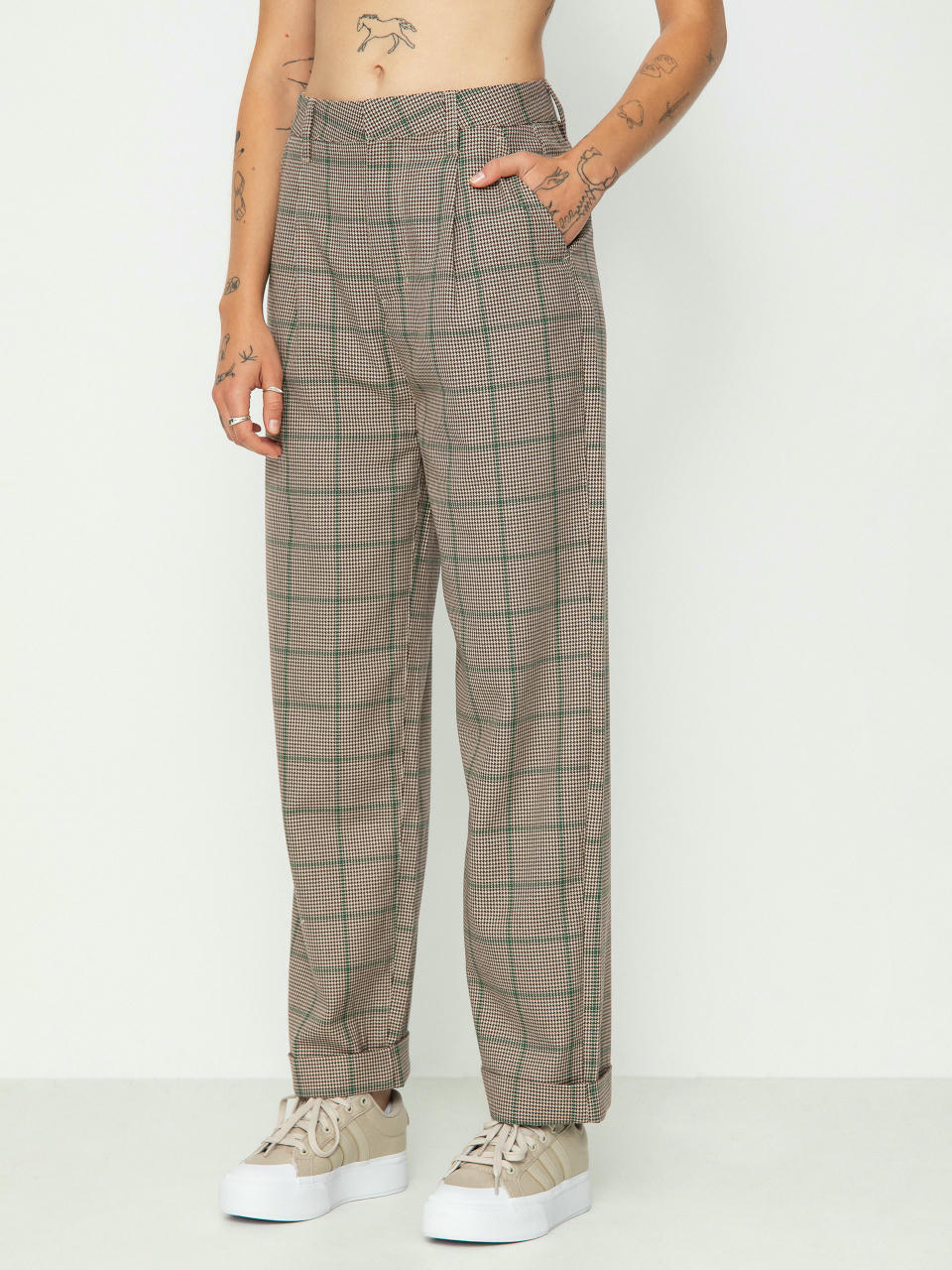 Brixton Victory Trouser Kisnadrág Wmn (sesame/seal brown)