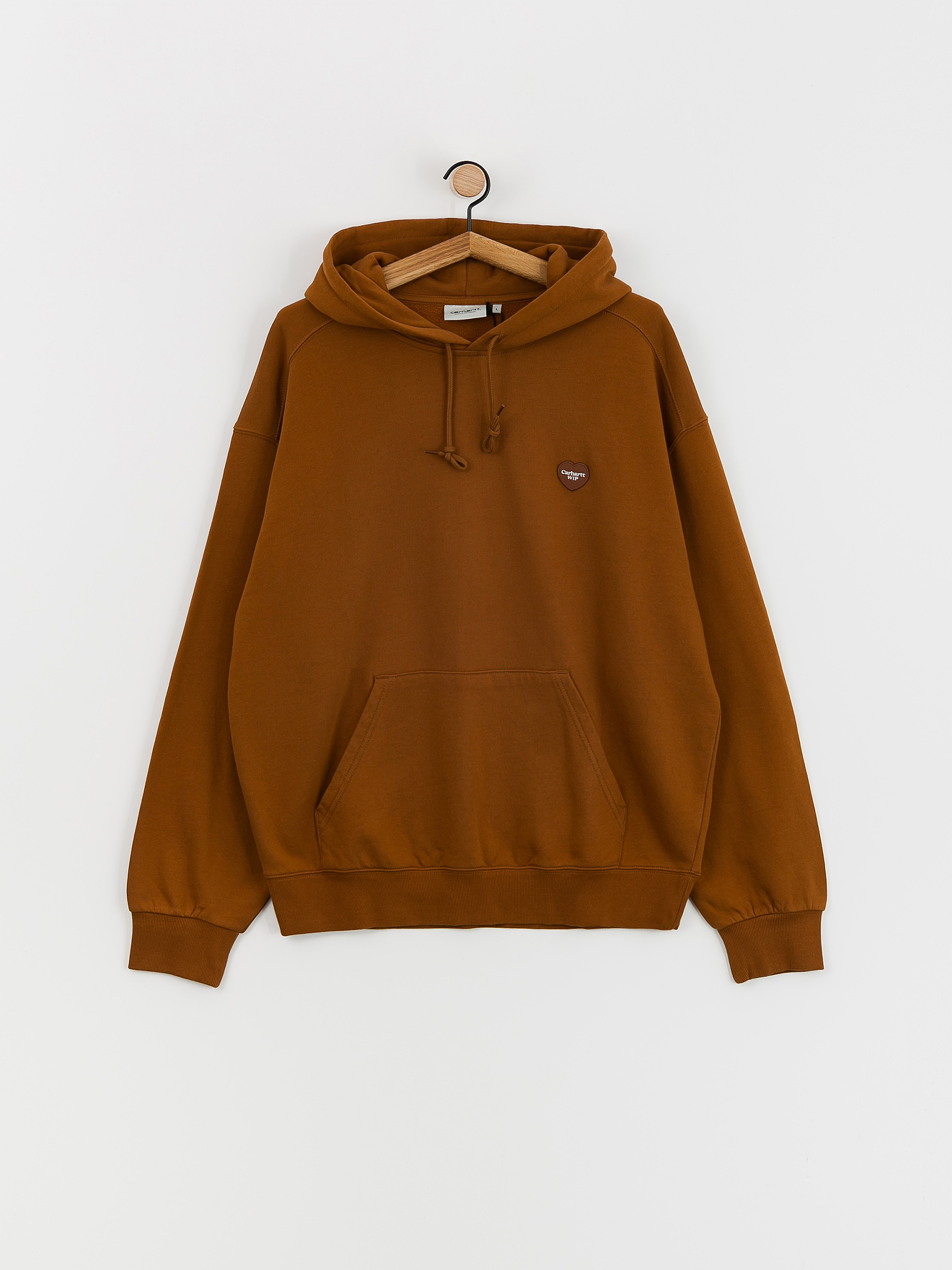 Carhartt WIP Heart Patch HD Kapucnis pulóver (deep h brown)