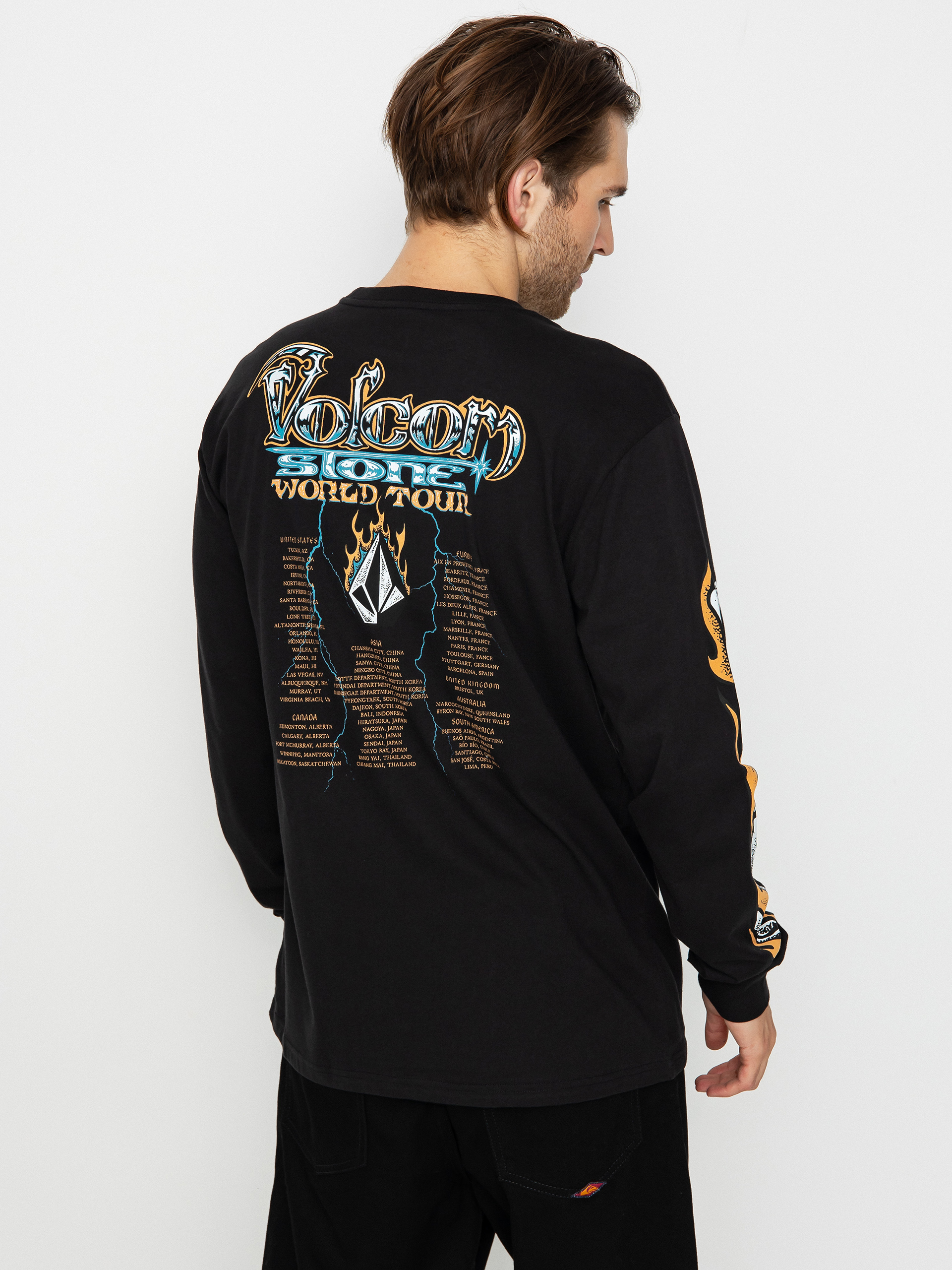 Volcom Stone Ghost Hosszú ujjú felső (black)