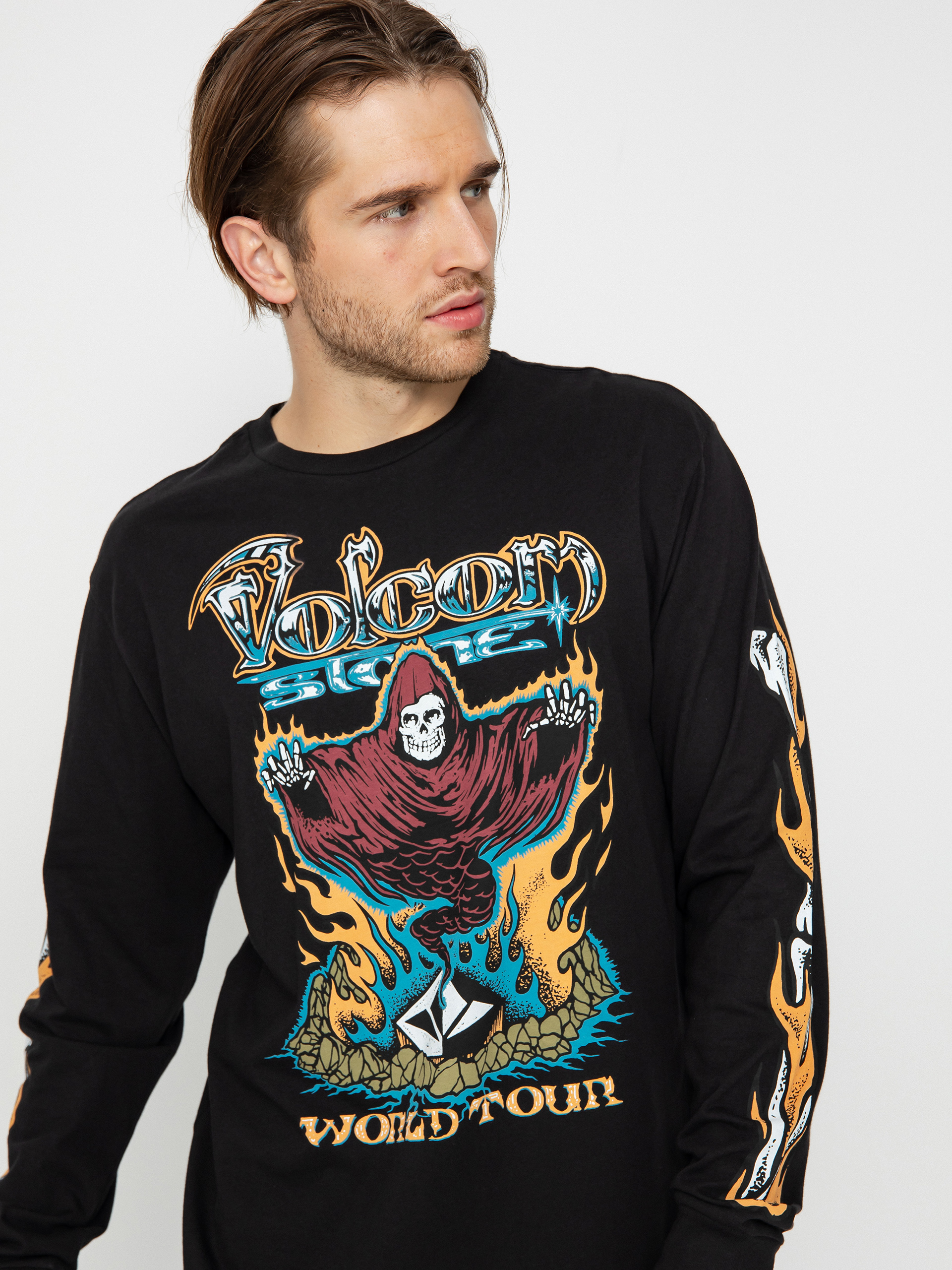 Volcom Stone Ghost Hosszú ujjú felső (black)