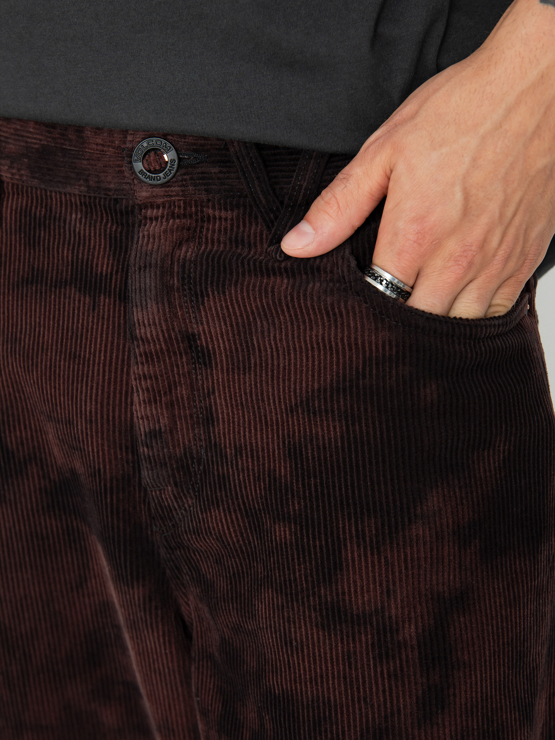 Volcom Billow Tapered Cord Kisnadrág (bitter chocolate)