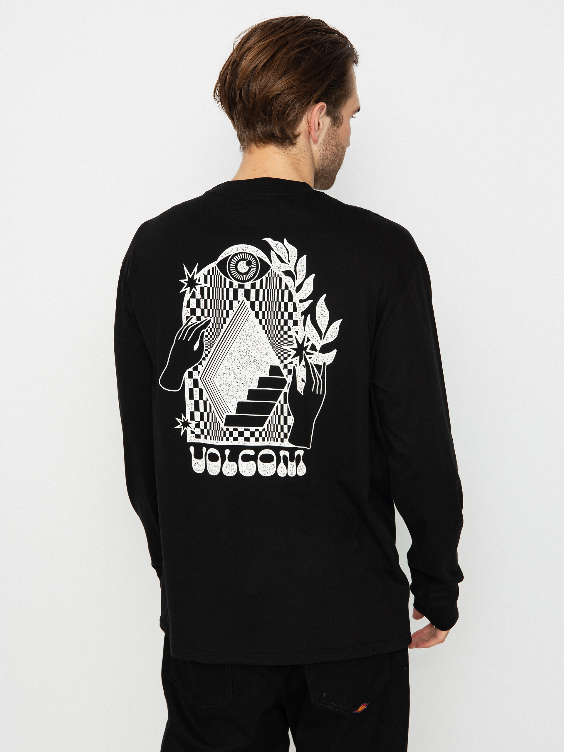 Volcom Stairway Hosszú ujjú felső (black)