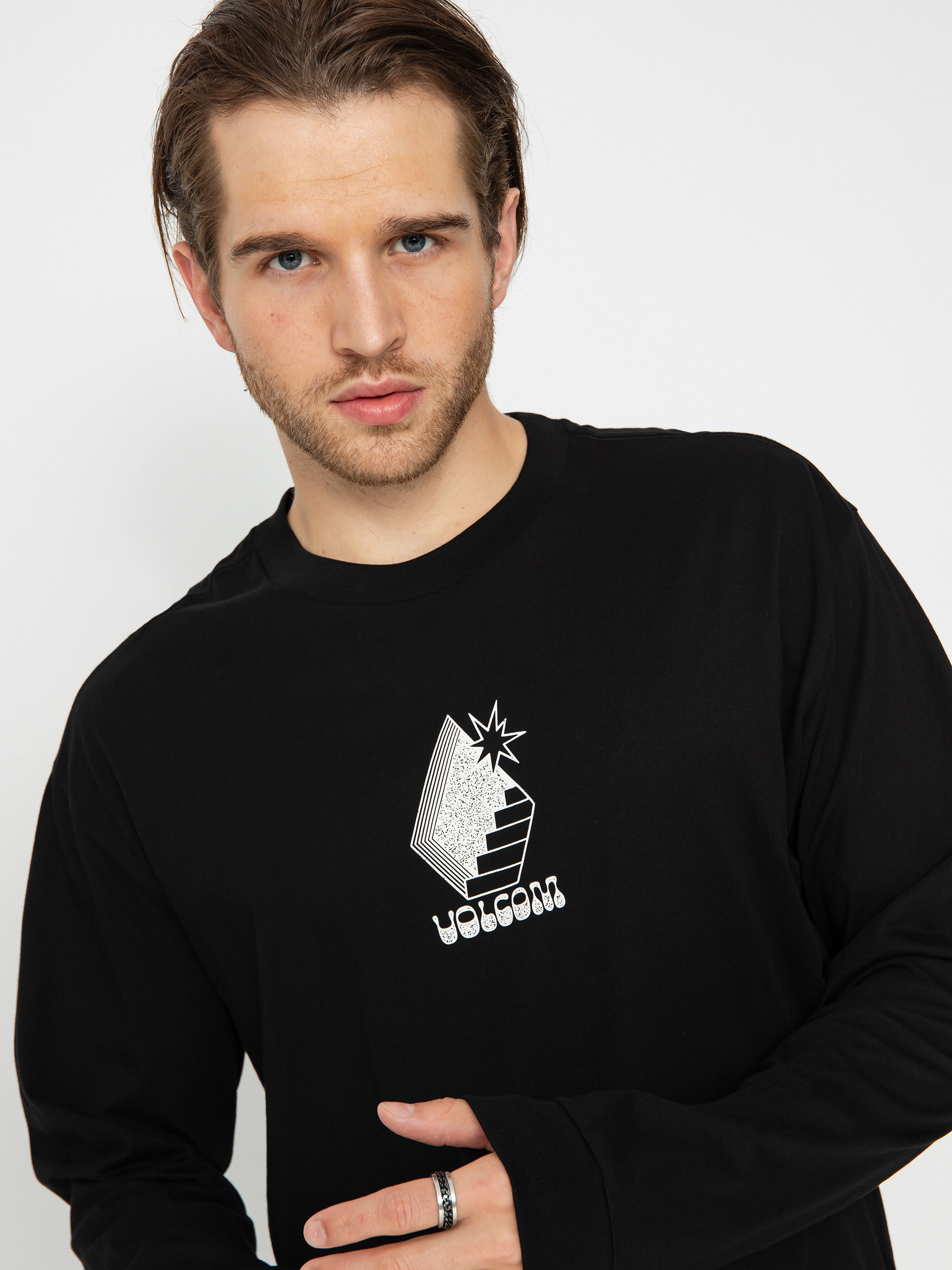 Volcom Stairway Hosszú ujjú felső (black)