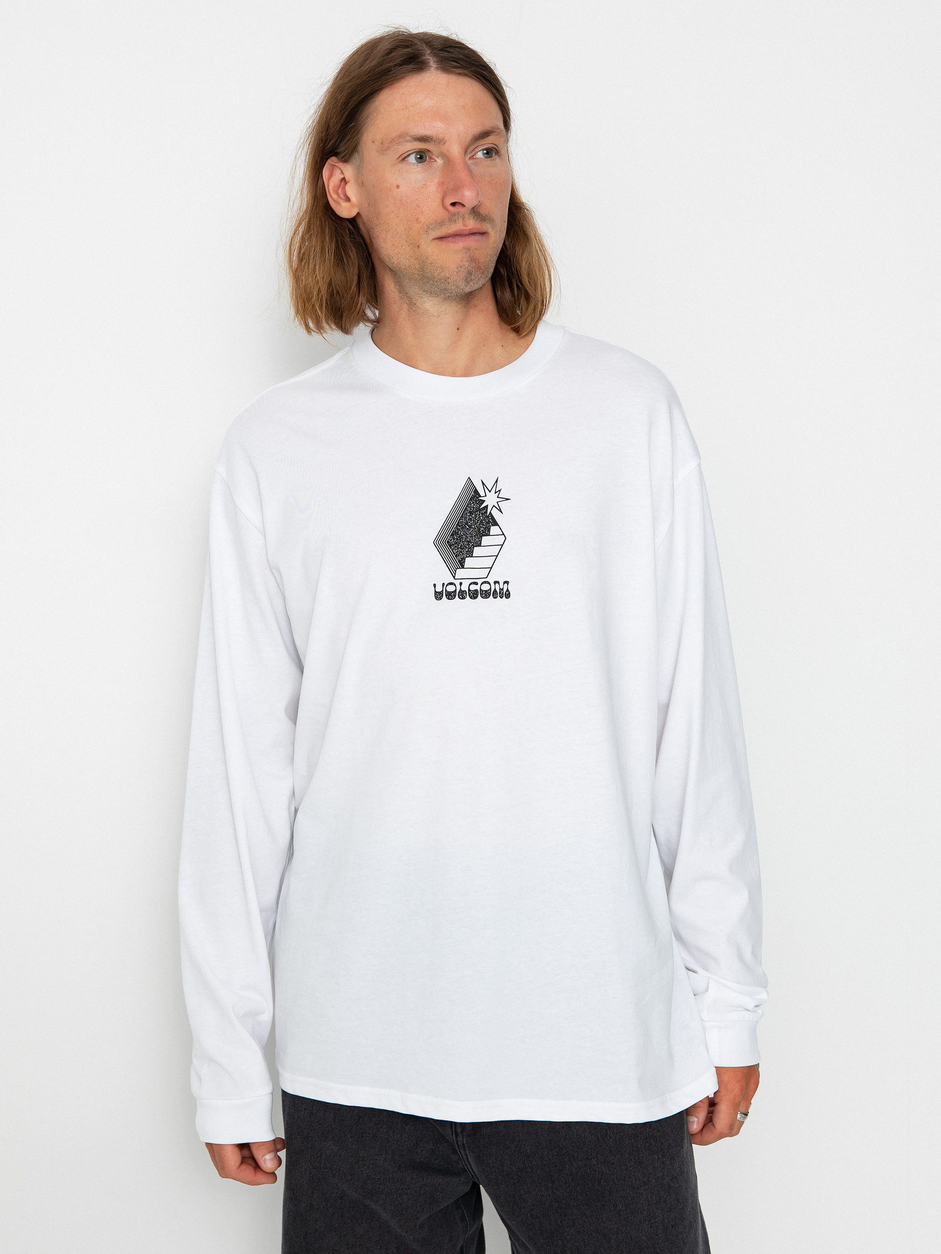 Volcom Stairway Hosszú ujjú felső (white)