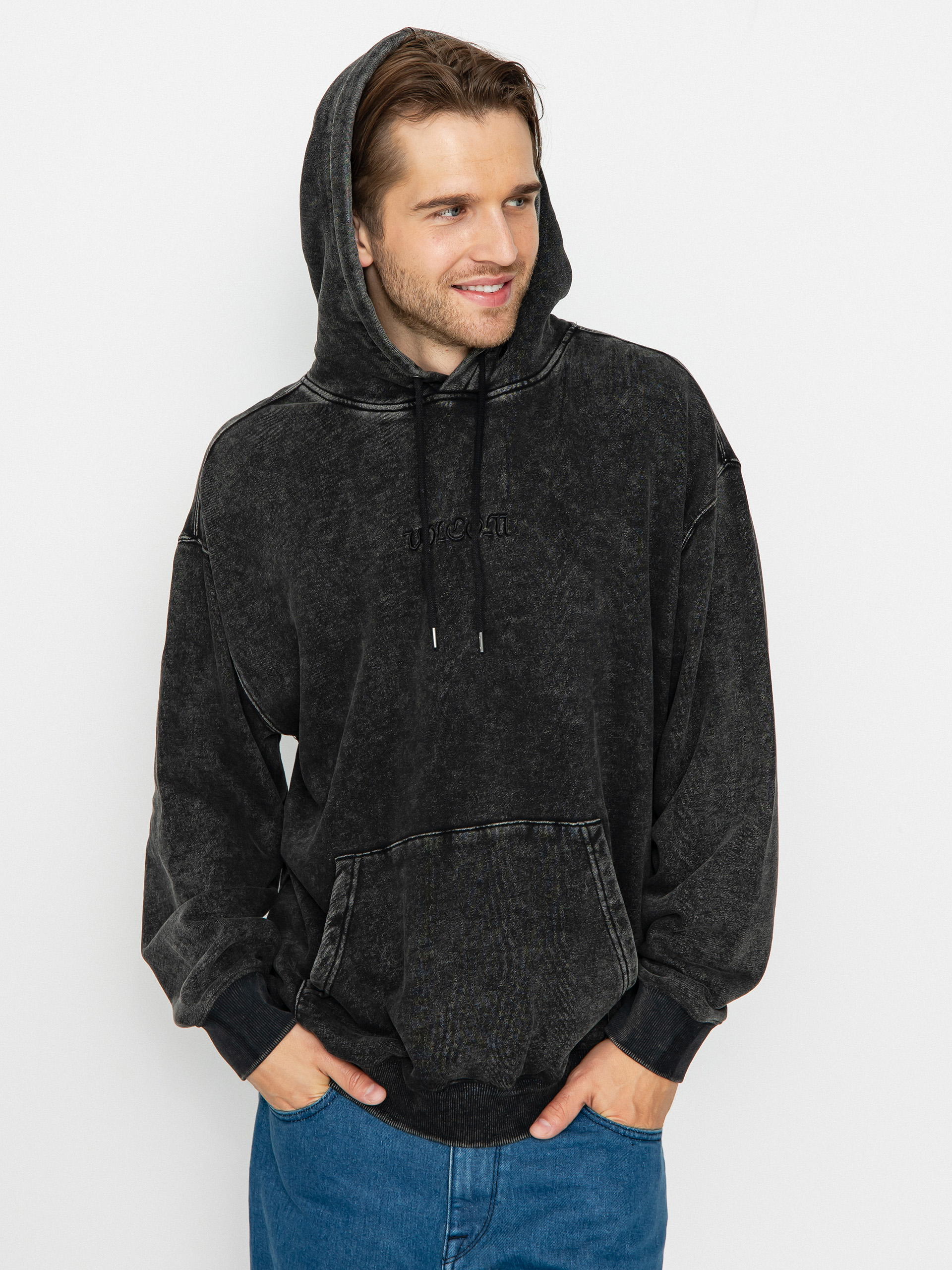 Volcom Acid Wall HD Kapucnis pulóver (black)