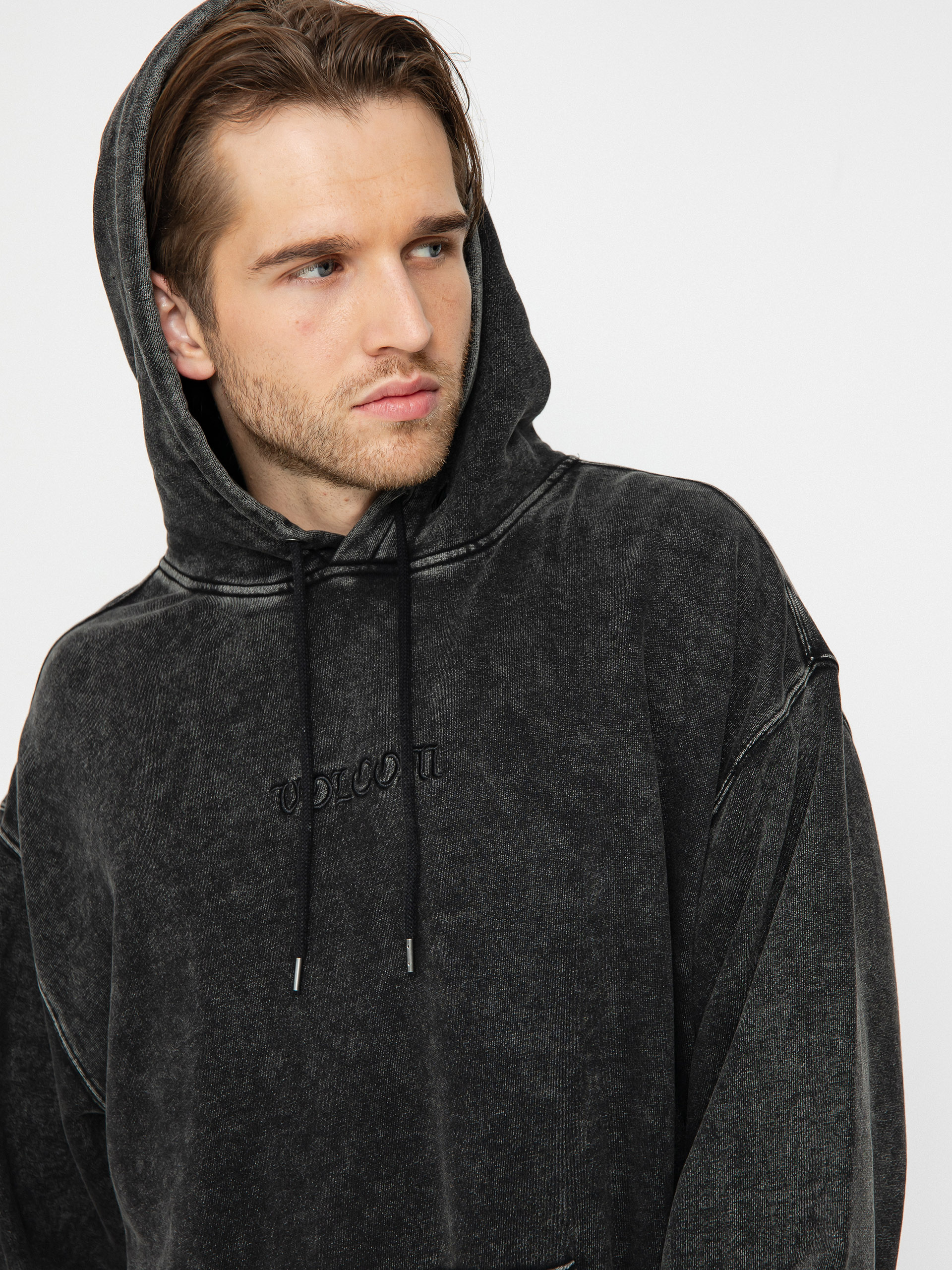 Volcom Acid Wall HD Kapucnis pulóver (black)