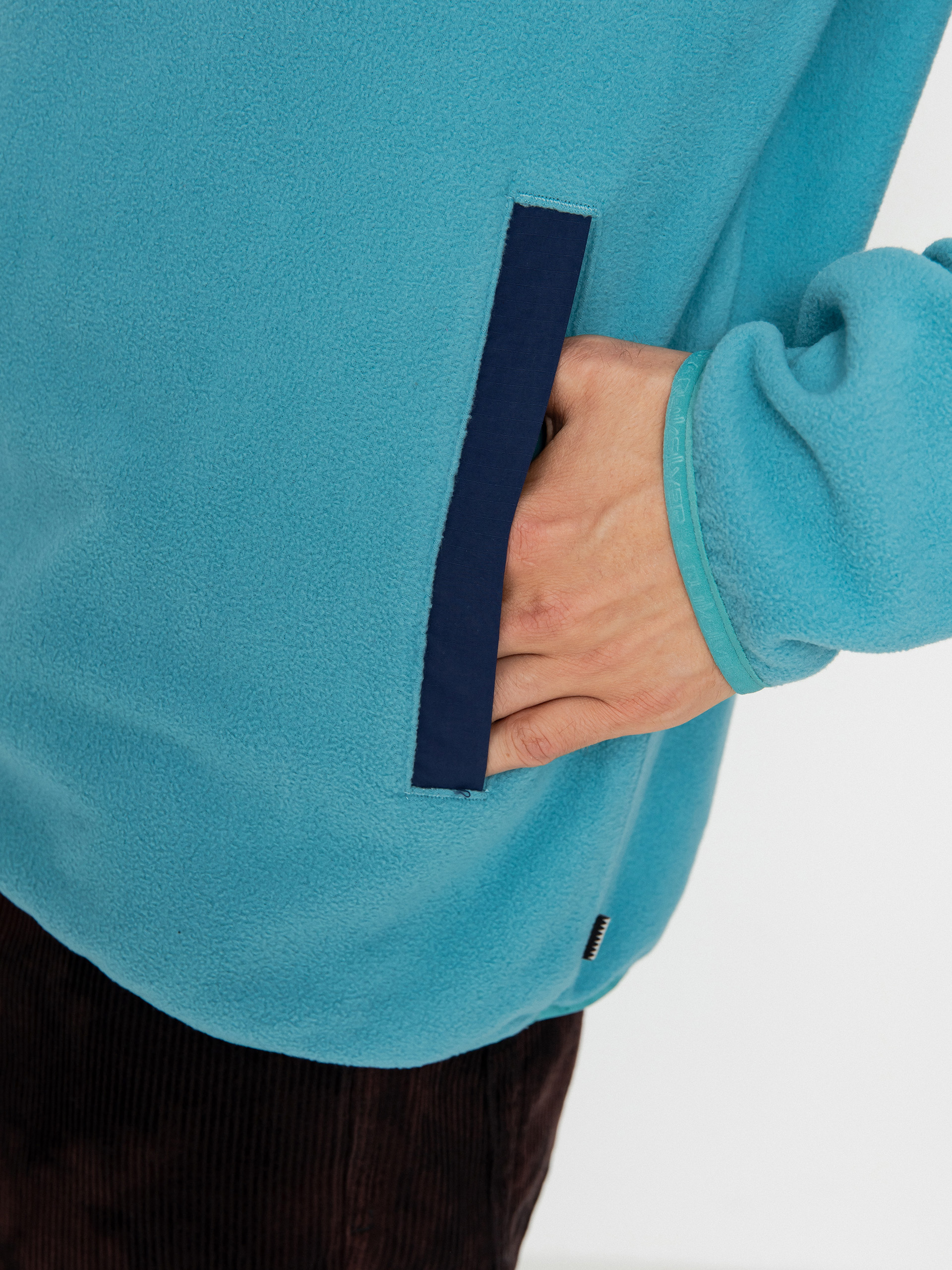 Férfi Quiksilver No Destination 2 Polár pulóver (brittany blue)