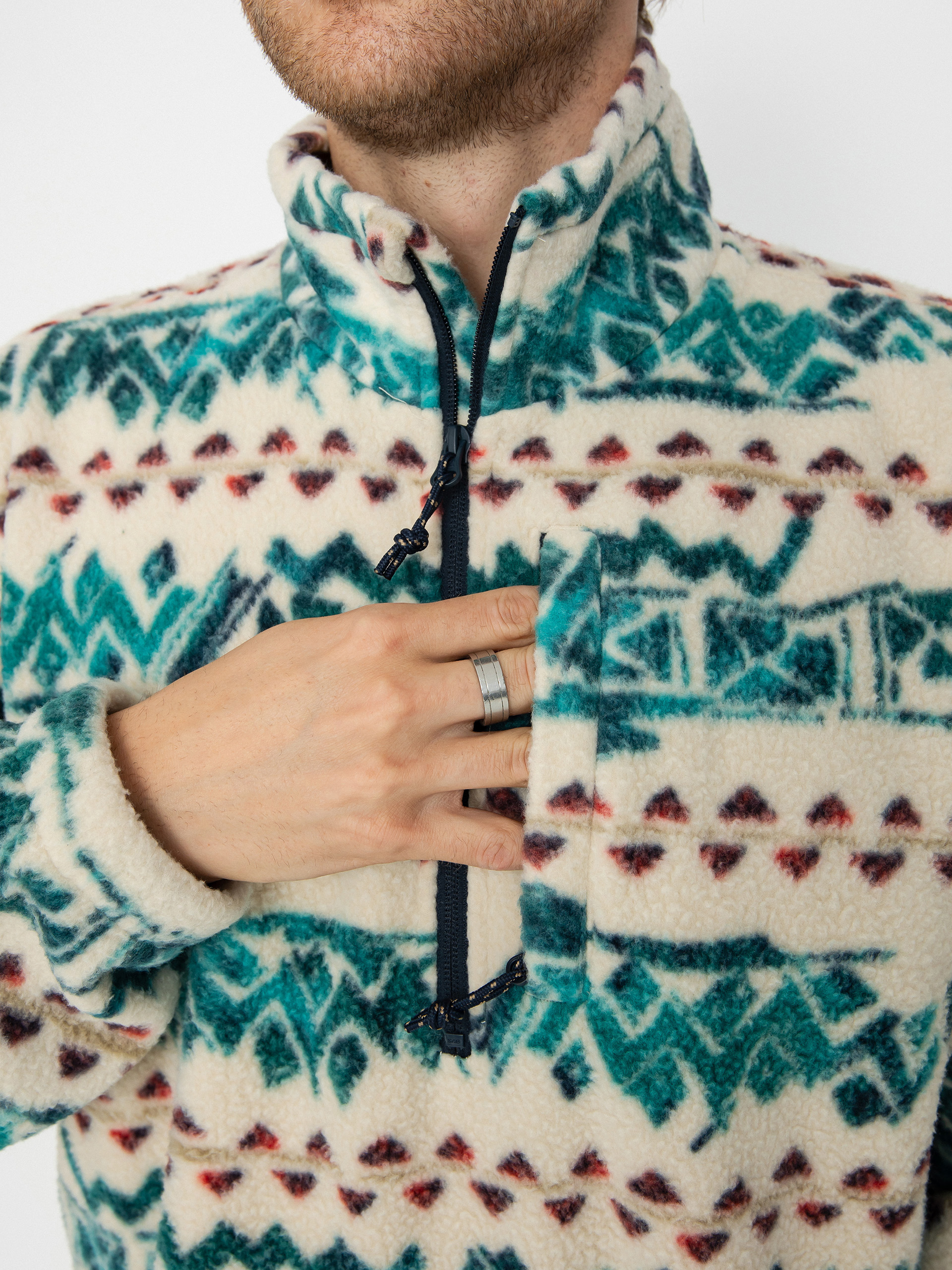 Férfi Billabong Boundary Polár pulóver (bone)