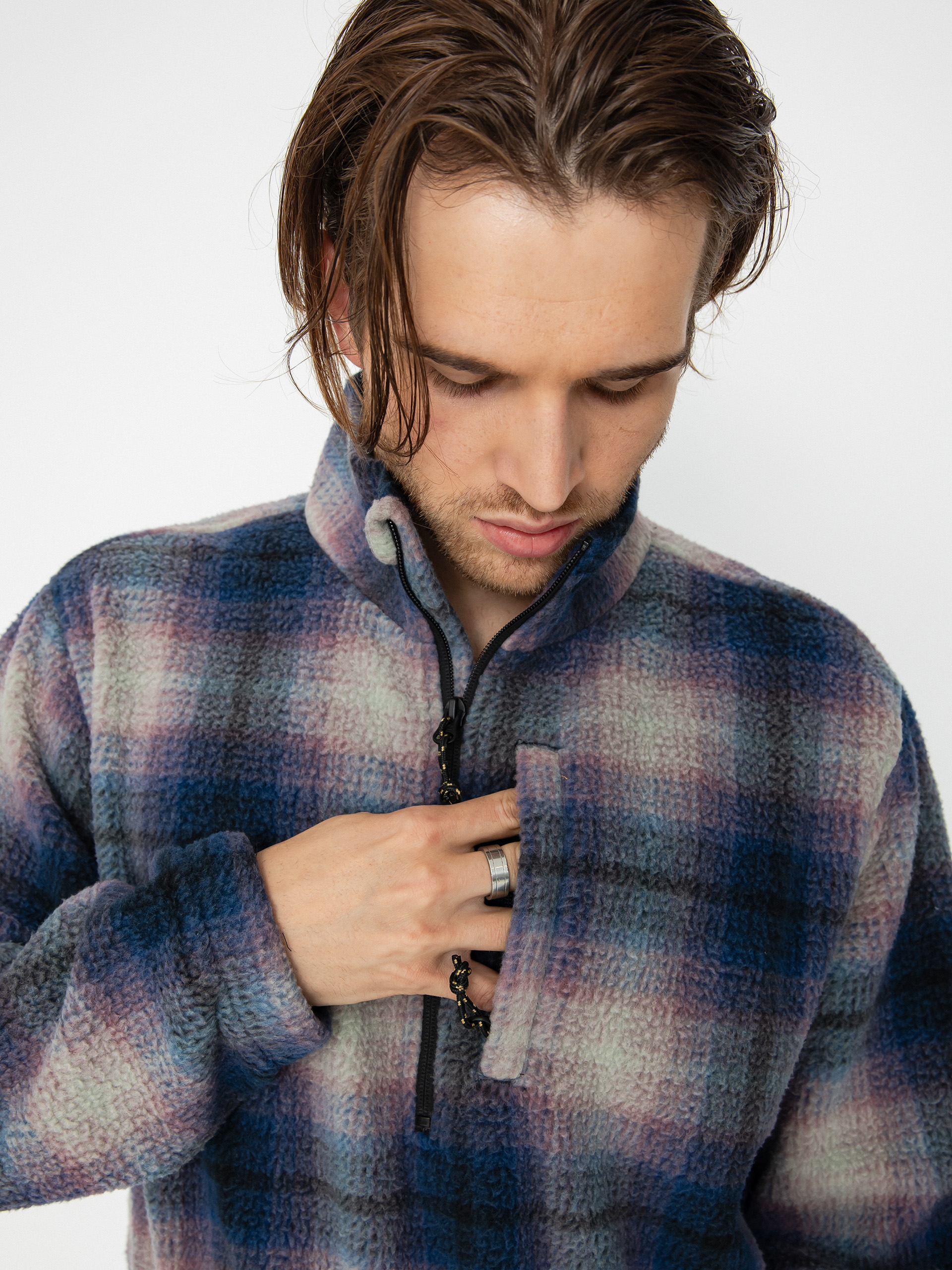 Férfi Billabong Boundary Polár pulóver (dark blue)