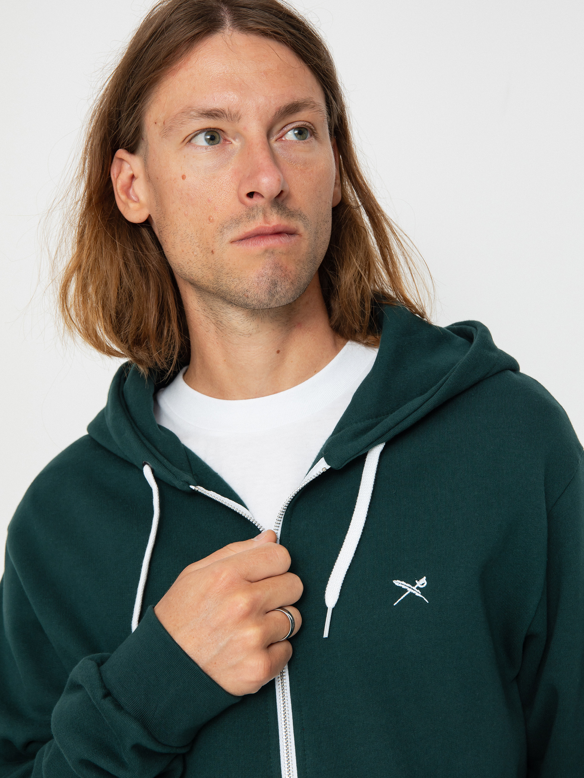 Iriedaily Mini Flag 2 ZHD Kapucnis pulóver (night forest)