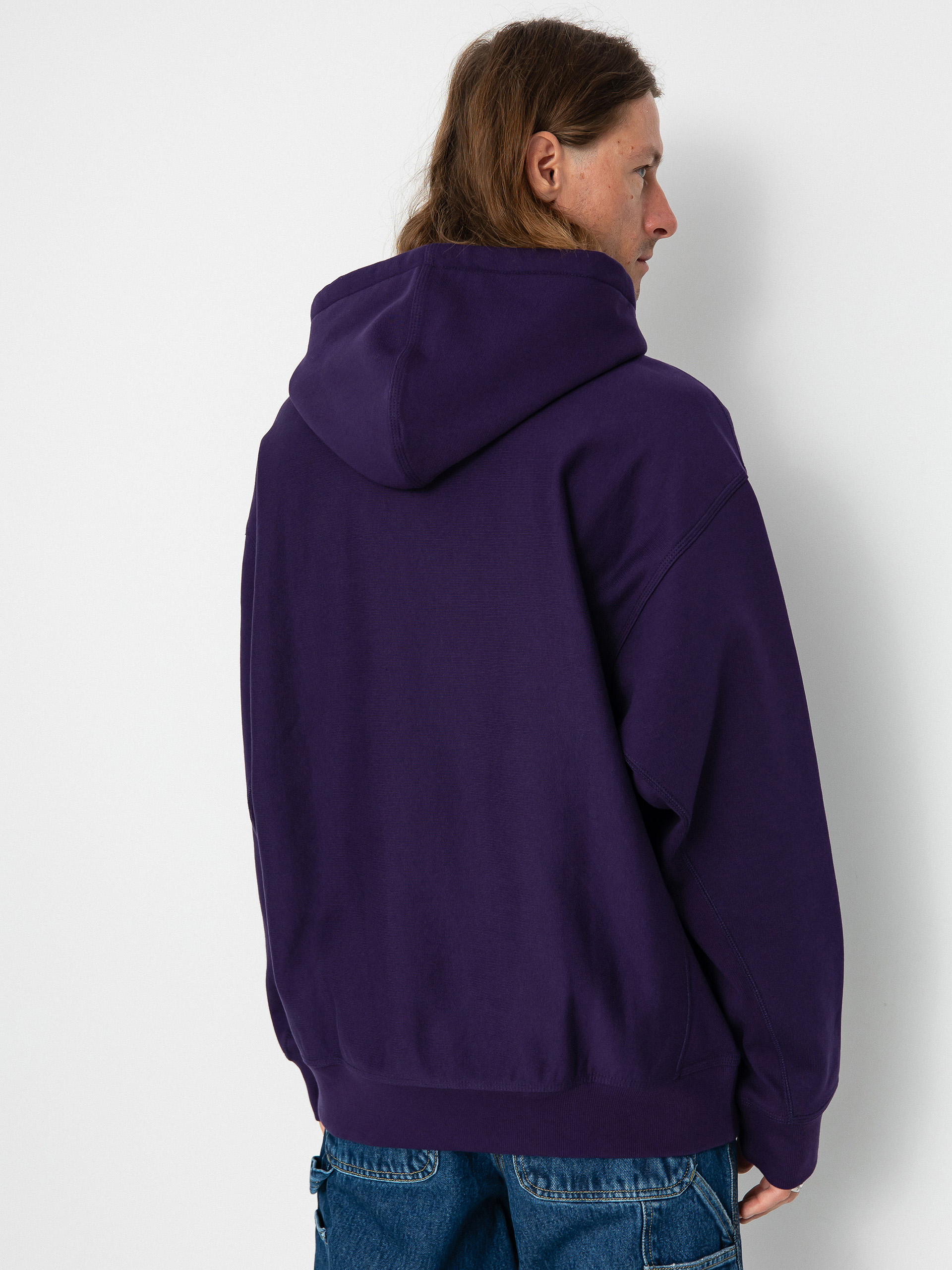 Carhartt WIP American Script HD Kapucnis pulóver (cassis)