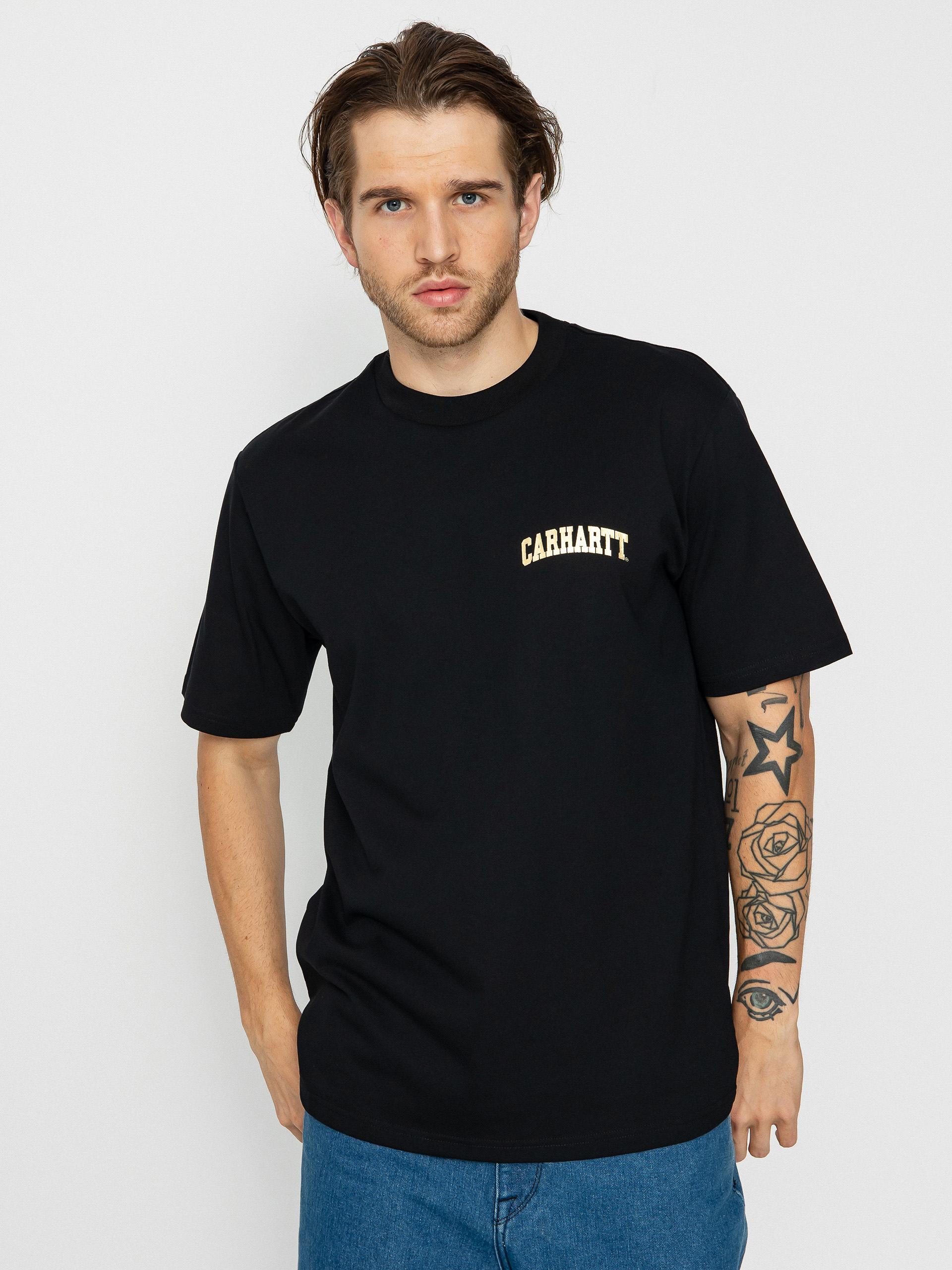 Carhartt WIP University Script Póló (black/gold)