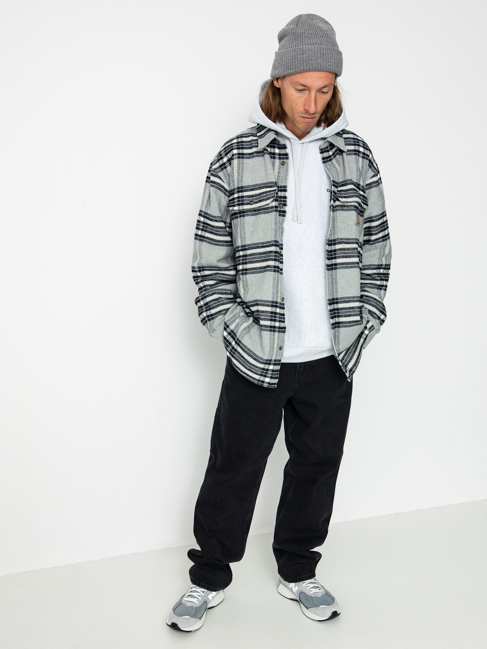 Carhartt WIP Hawkins Ing (hawkins check grey heather/blue)