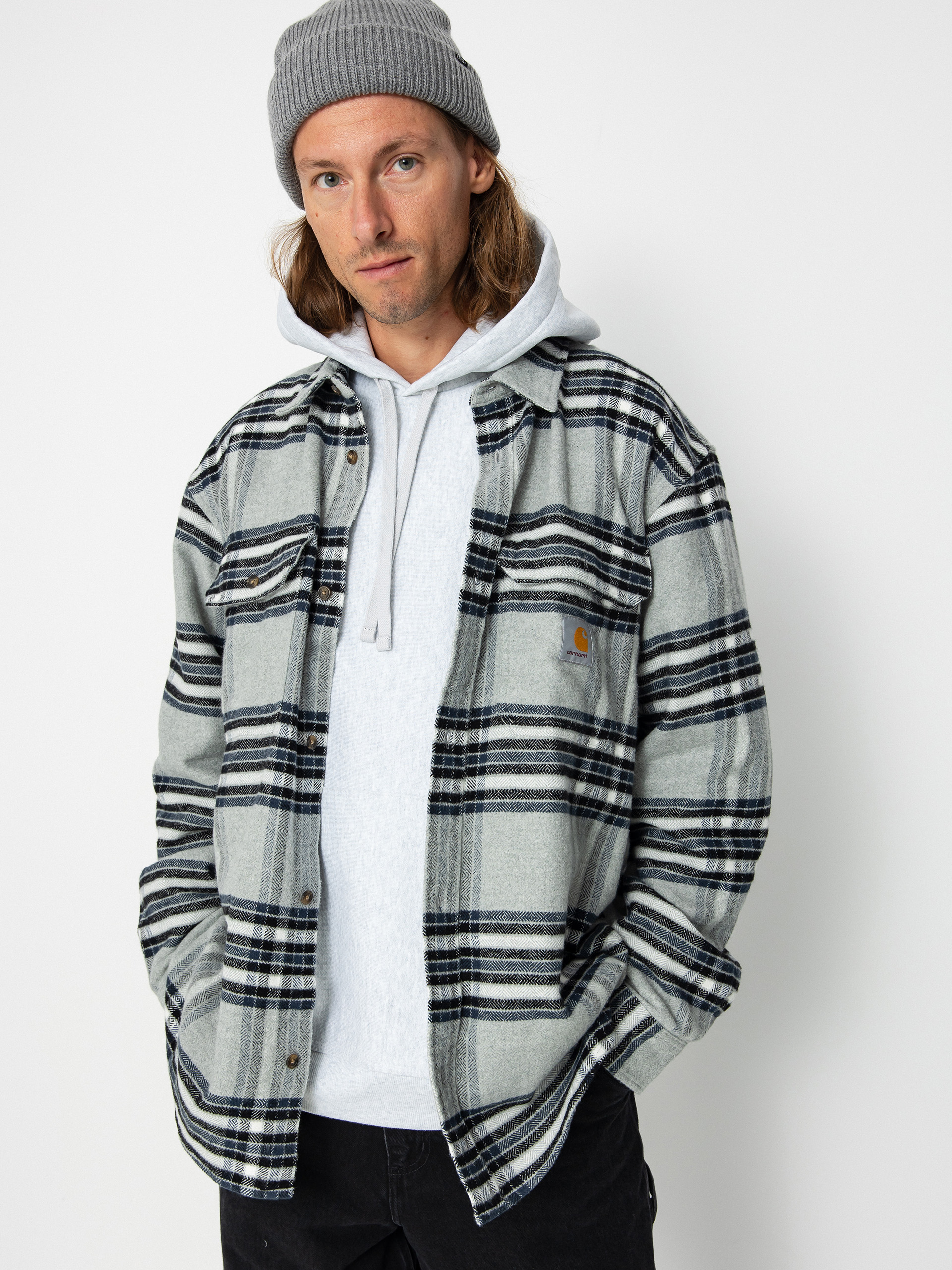 Carhartt WIP Hawkins Ing (hawkins check grey heather/blue)