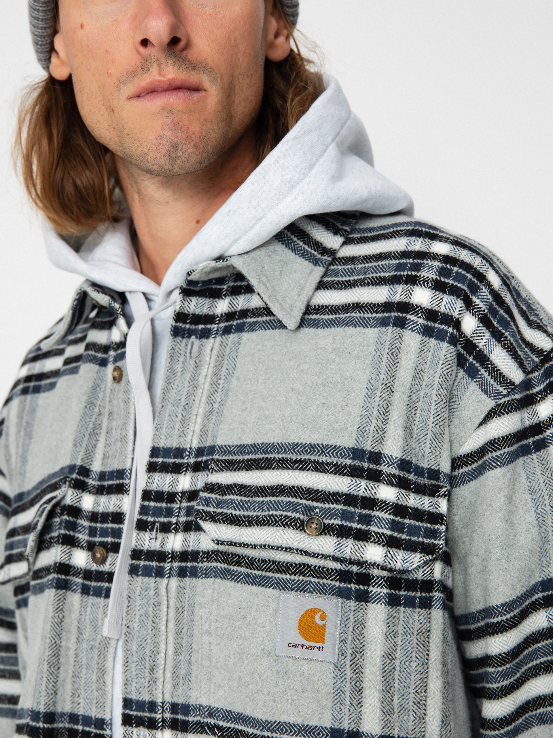 Carhartt WIP Hawkins Ing (hawkins check grey heather/blue)