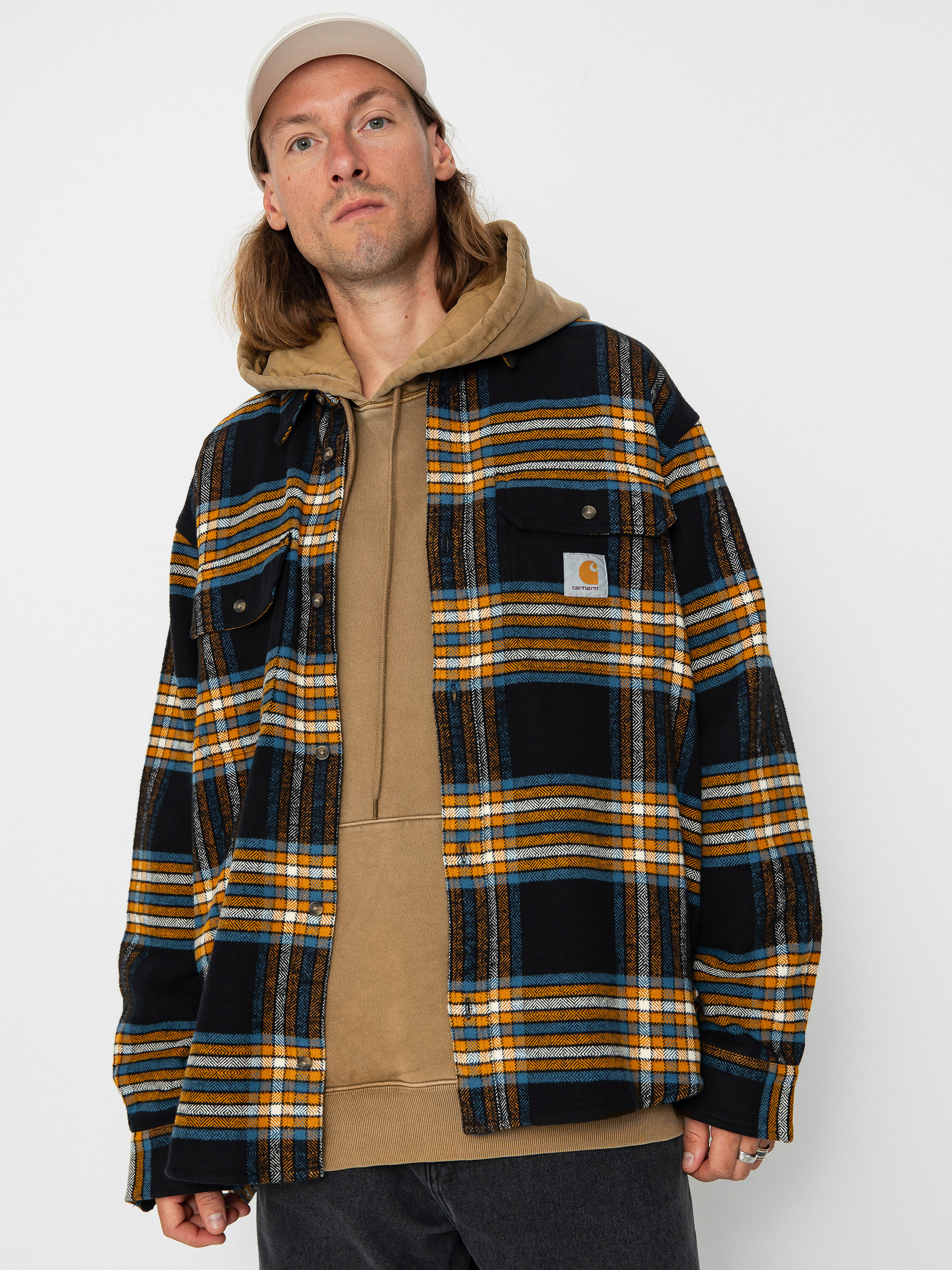 Carhartt WIP Hawkins Ing (hawkins check black/prussian blue)