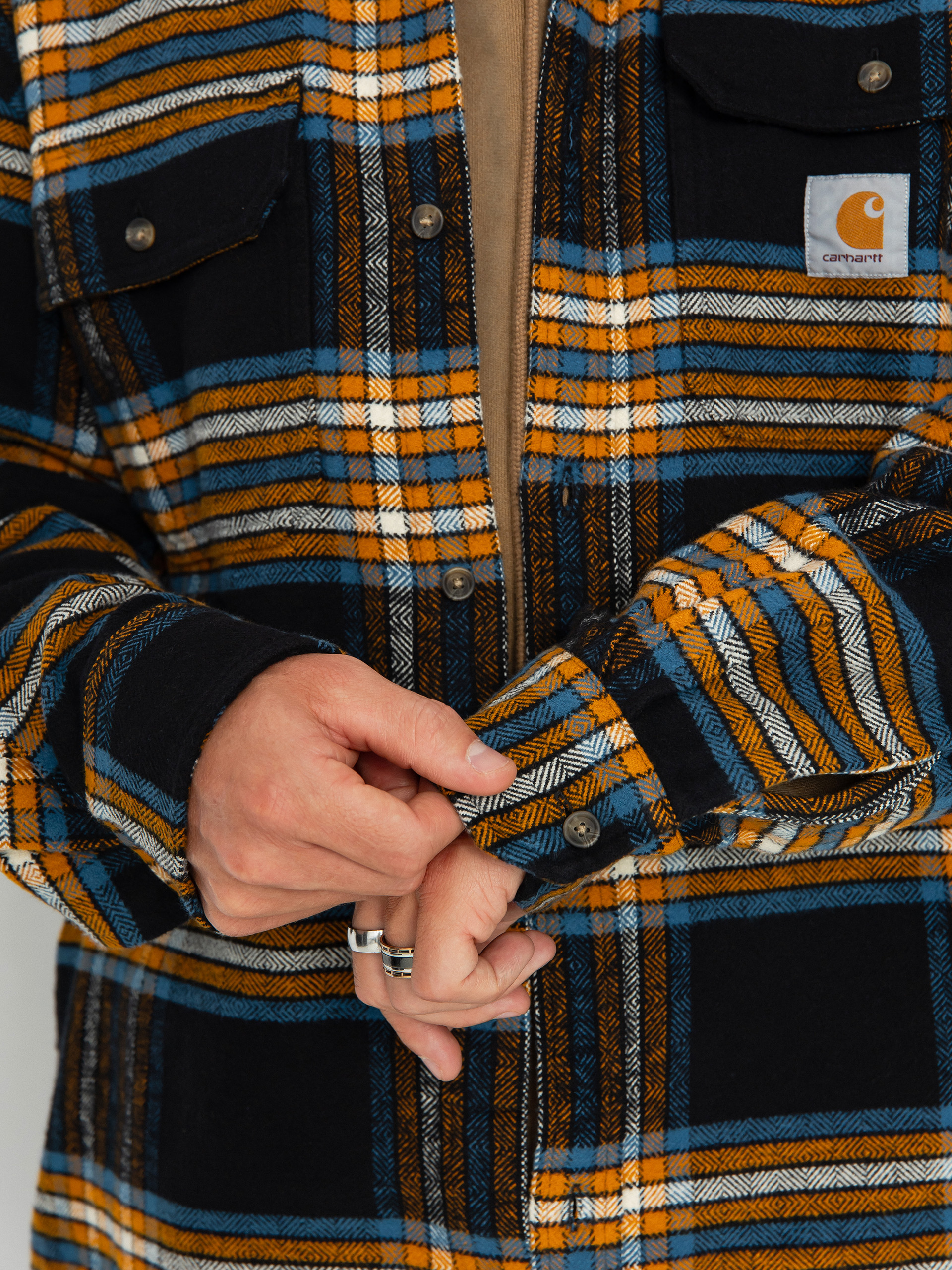 Carhartt WIP Hawkins Ing (hawkins check black/prussian blue)