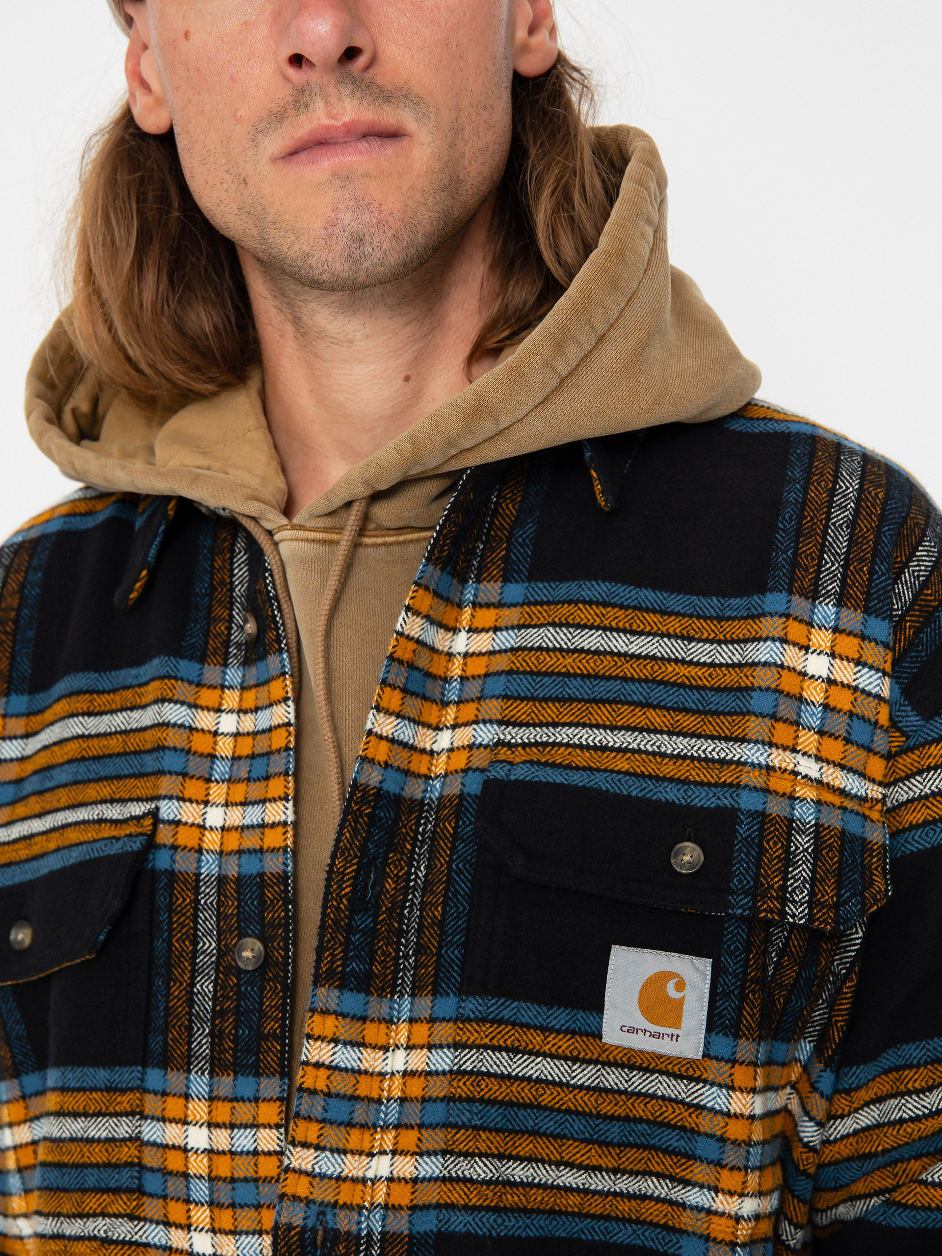 Carhartt WIP Hawkins Ing (hawkins check black/prussian blue)