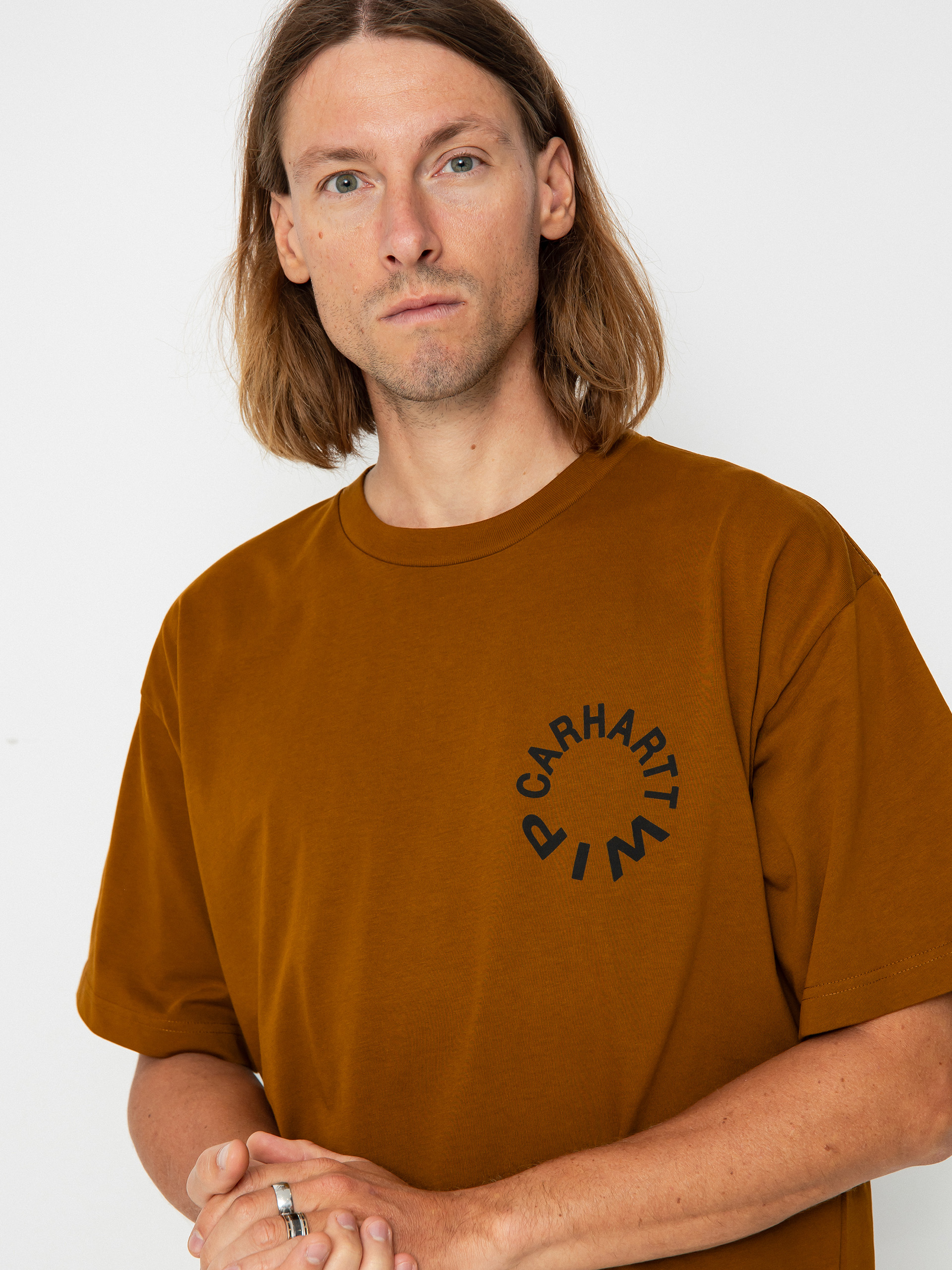 Carhartt WIP Work Varsity Póló (deep h brown/black)