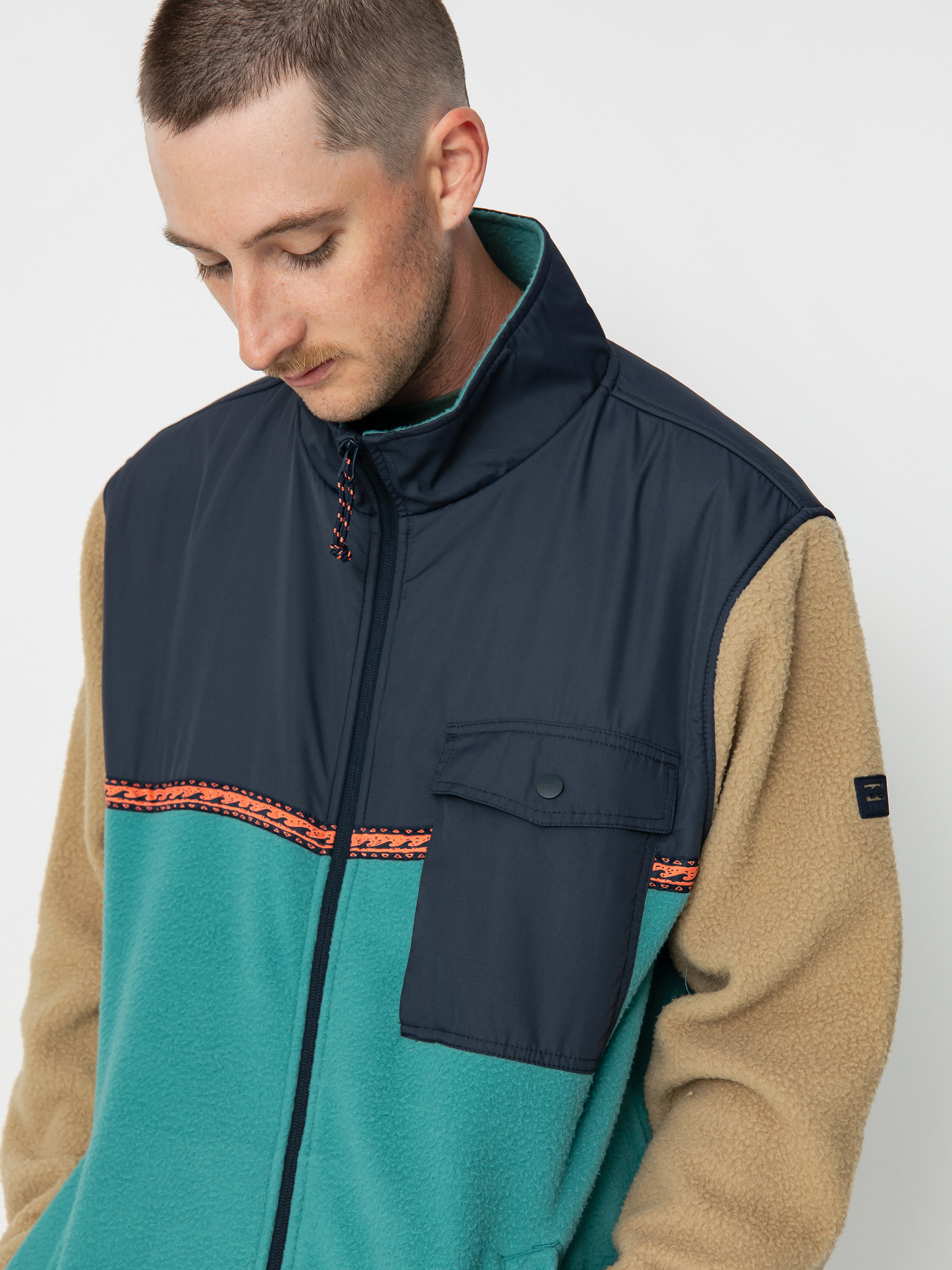 Férfi Billabong Boundary Trail Polár pulóver (pacific)