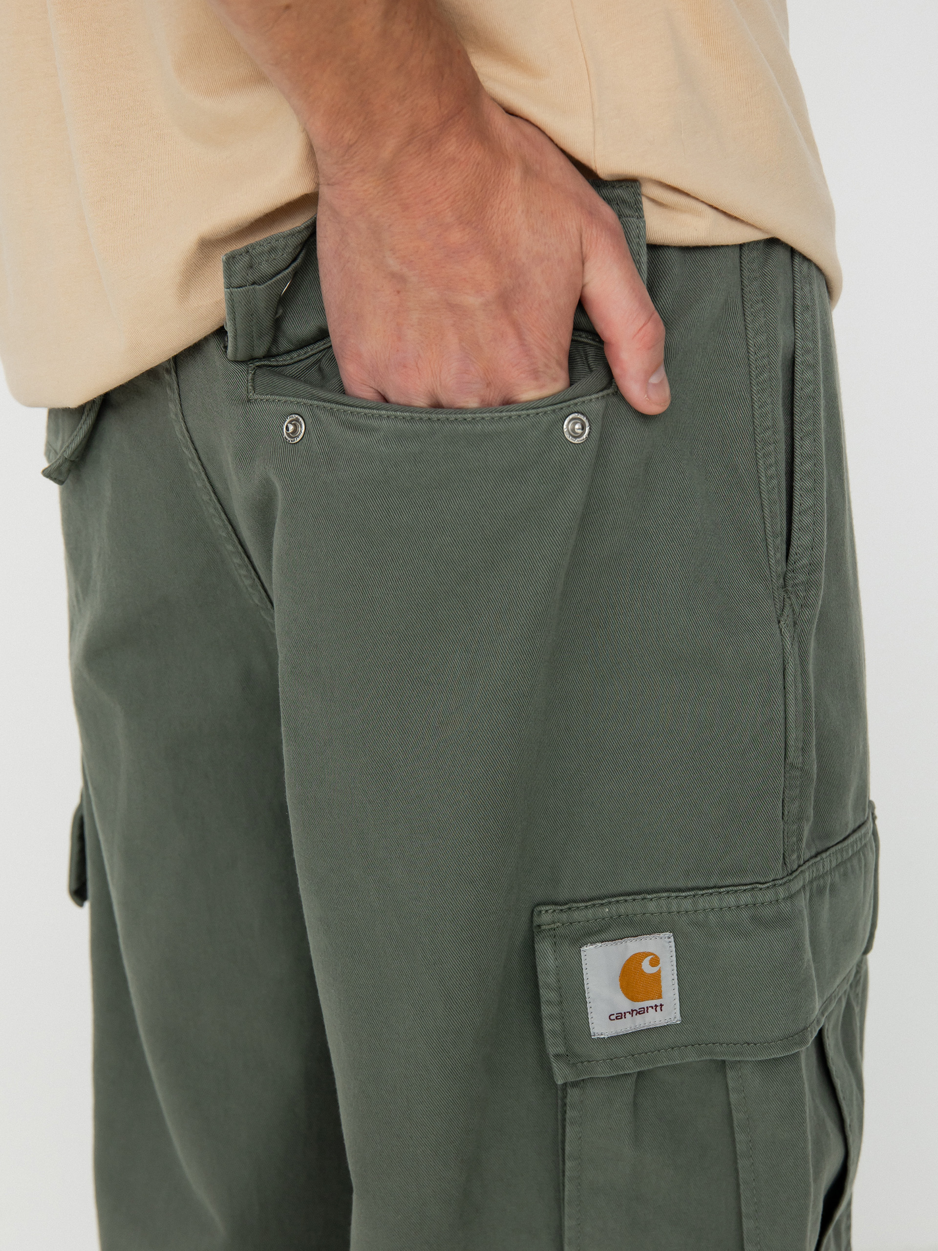 Carhartt WIP Cole Cargo Kisnadrág (smoke green)