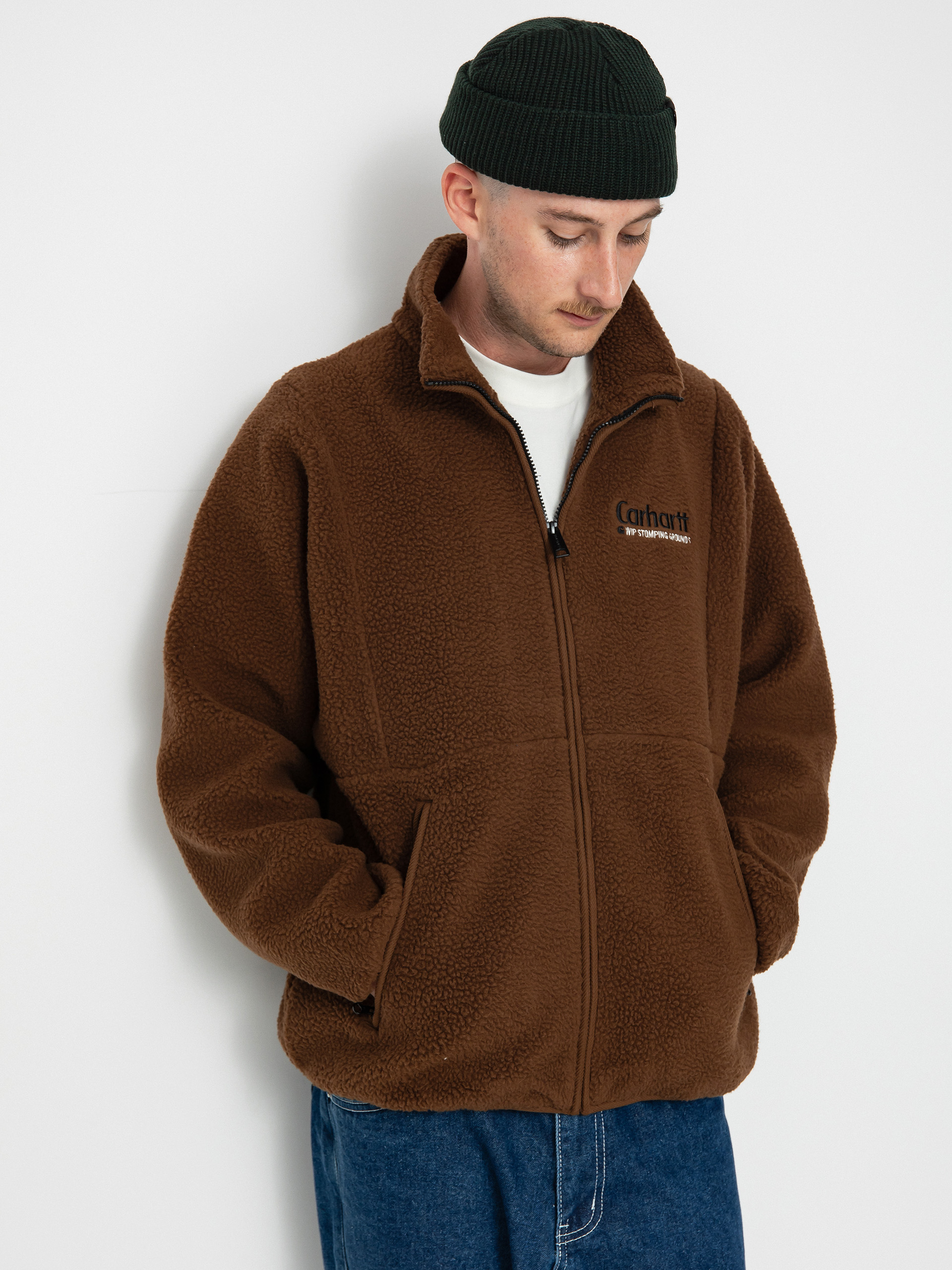 Carhartt WIP Draper Liner Polár pulóver (tamarind)