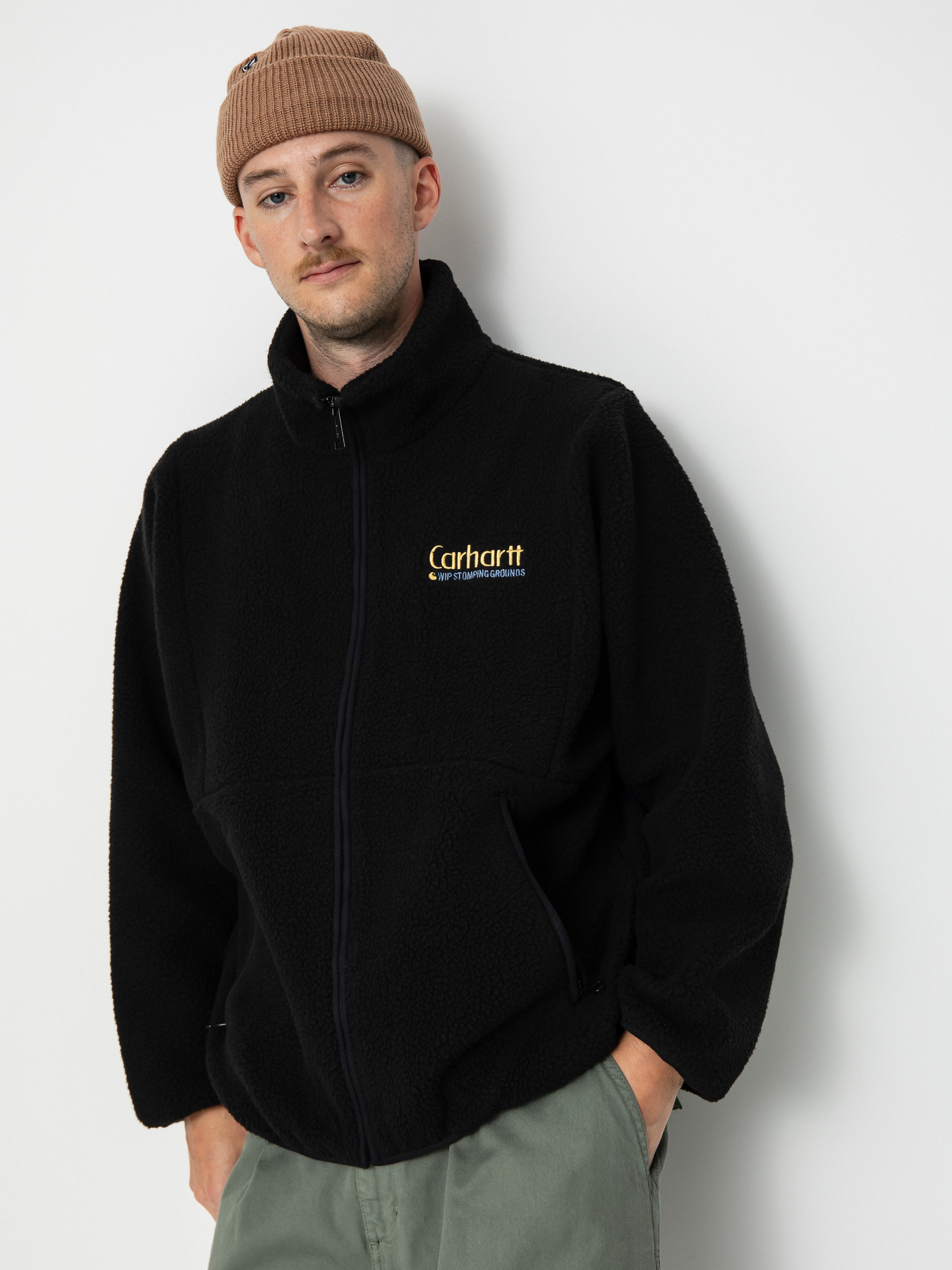 Carhartt WIP Draper Liner Polár pulóver (black)