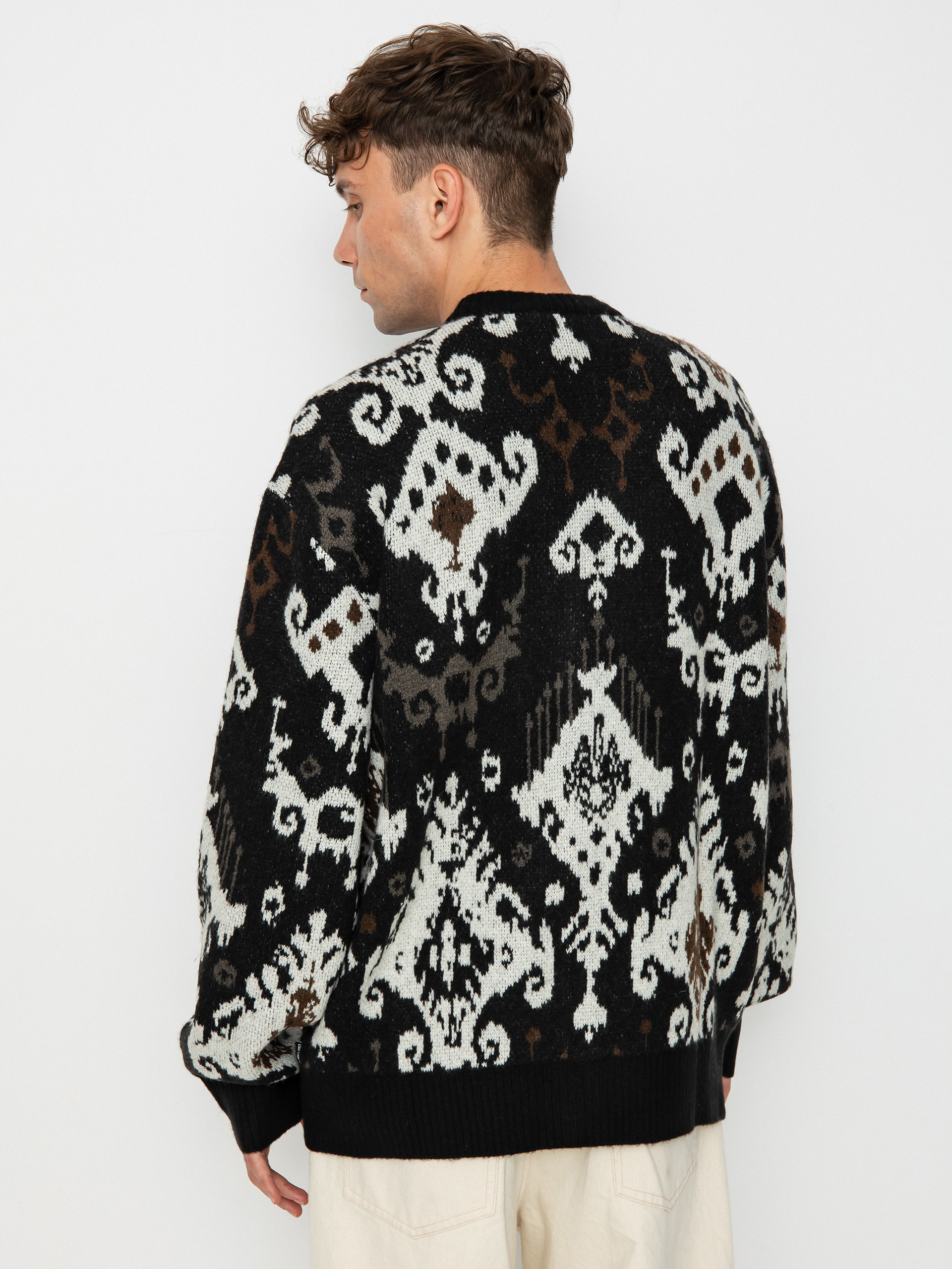Carhartt WIP Baru Cardigan Pulóver (baru jacquard black)