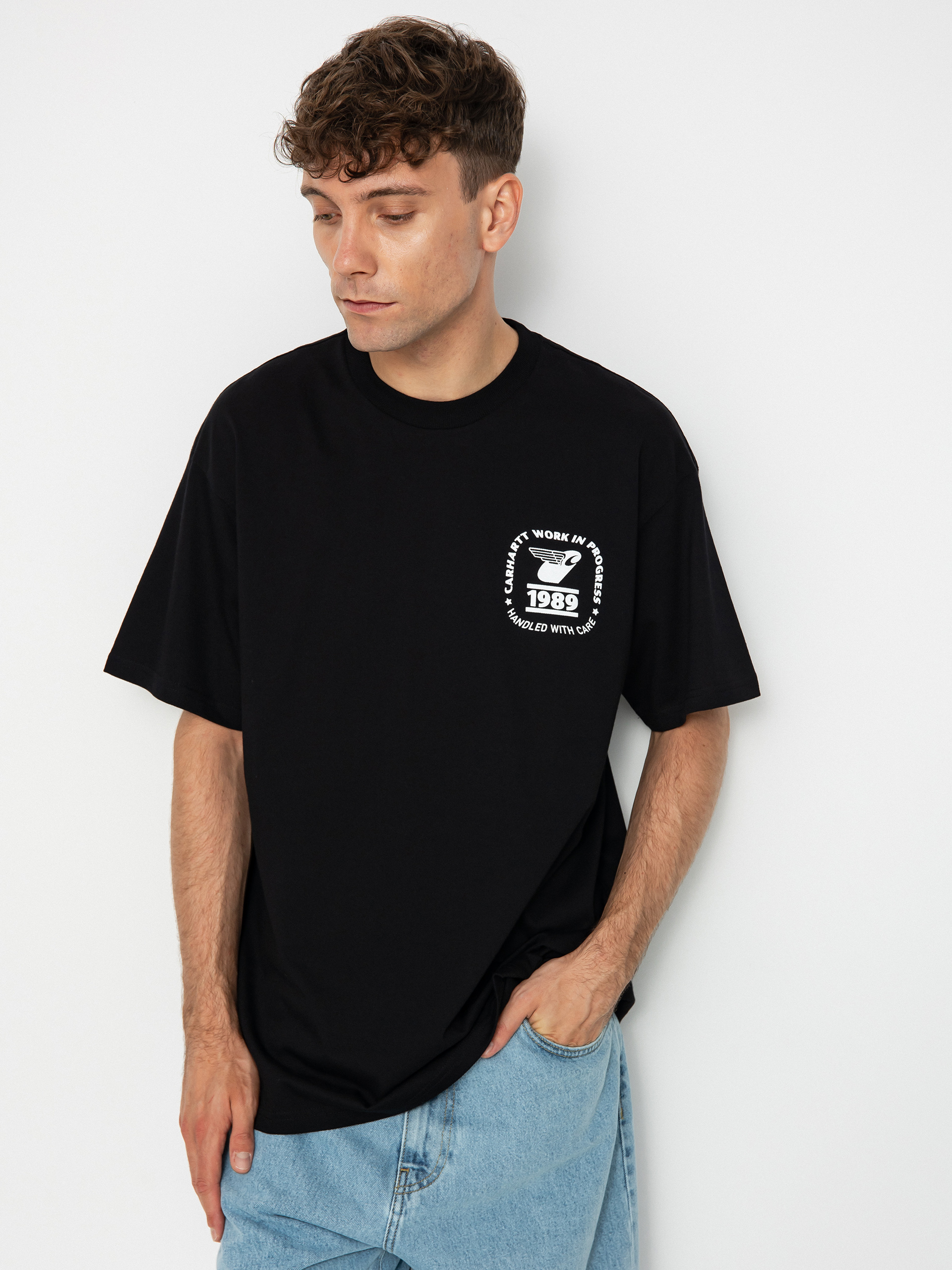 Carhartt WIP Stamp State Ujjatlan felső (black/white)