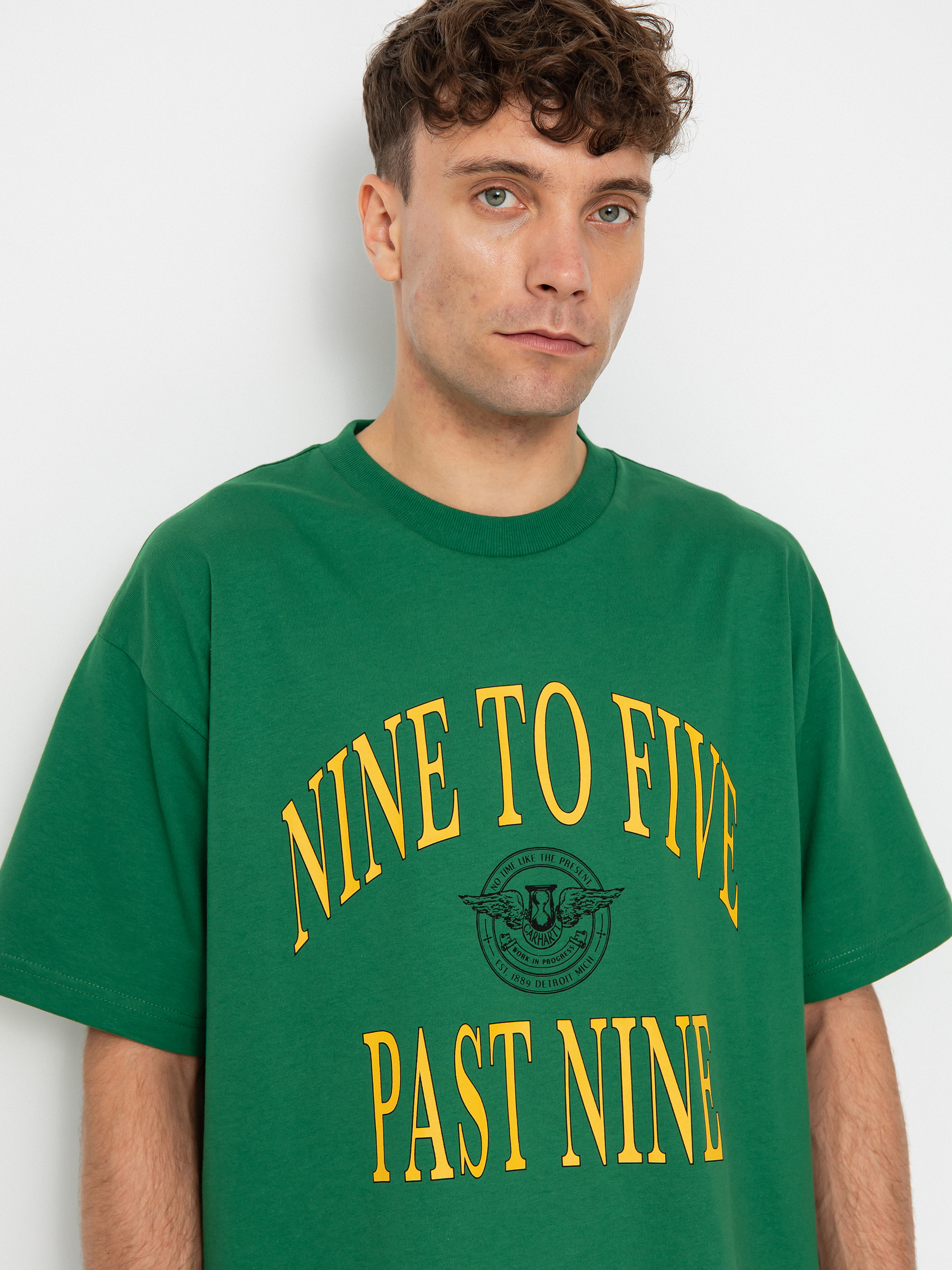 Carhartt WIP Nine To Five Past Nine Ujjatlan felső (aspen green)