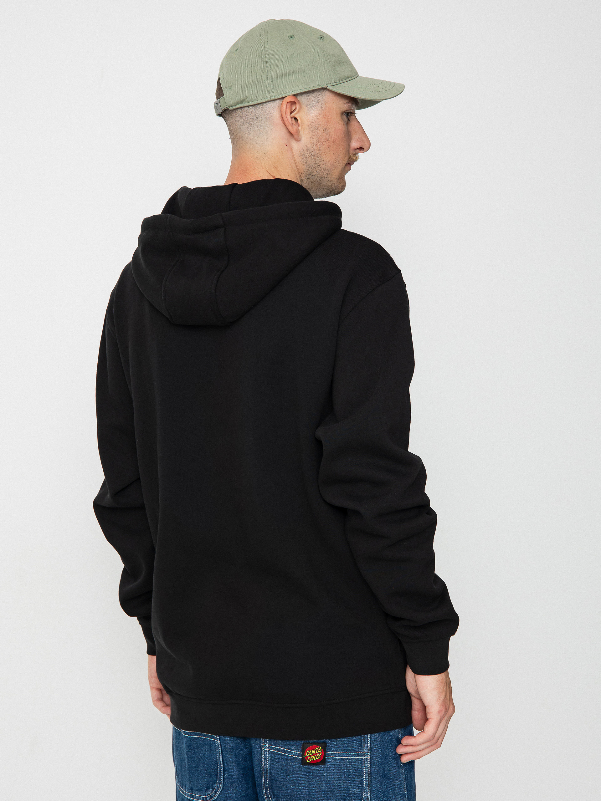 Santa Cruz Beware Dot Front HD Kapucnis pulóver (black)