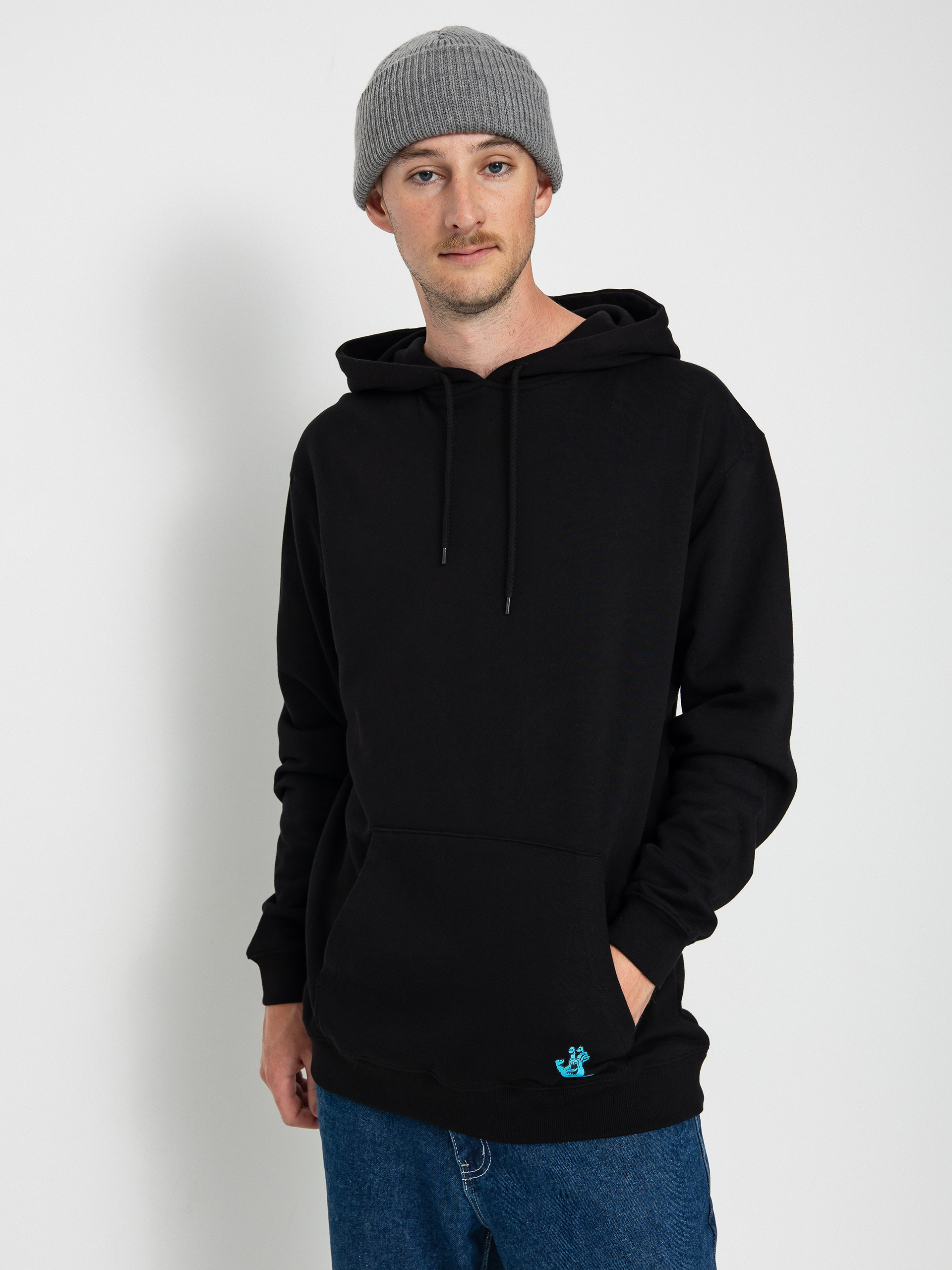 Santa Cruz Platter HD Kapucnis pulóver (black)