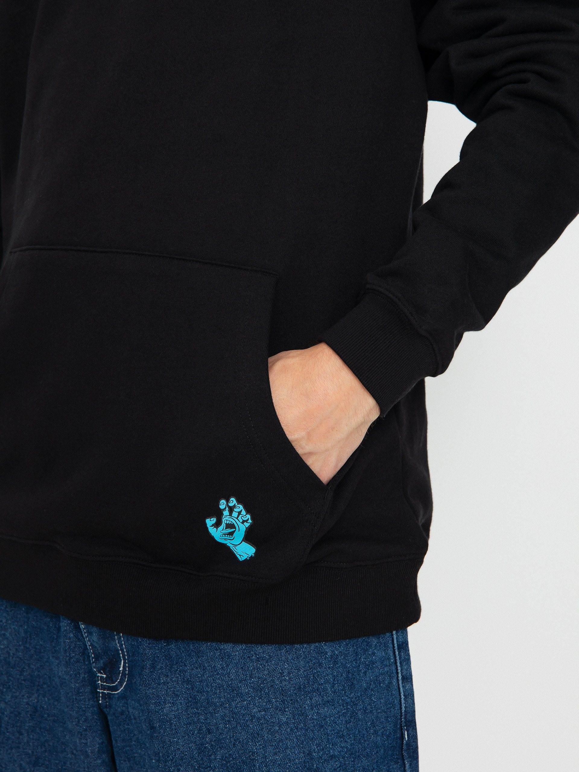 Santa Cruz Platter HD Kapucnis pulóver (black)