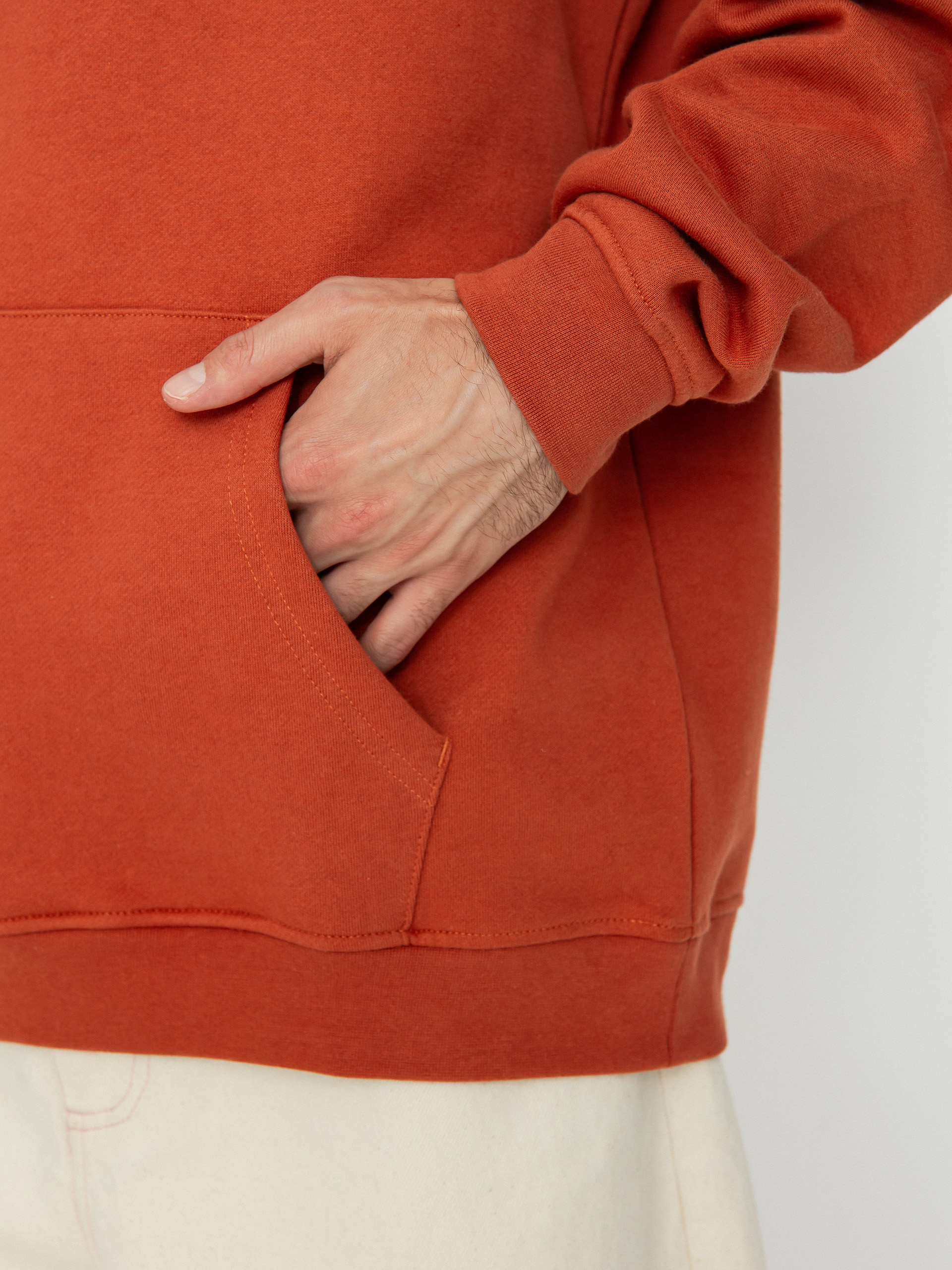 Santa Cruz Bone Hand Cruz HD Kapucnis pulóver (terracotta)