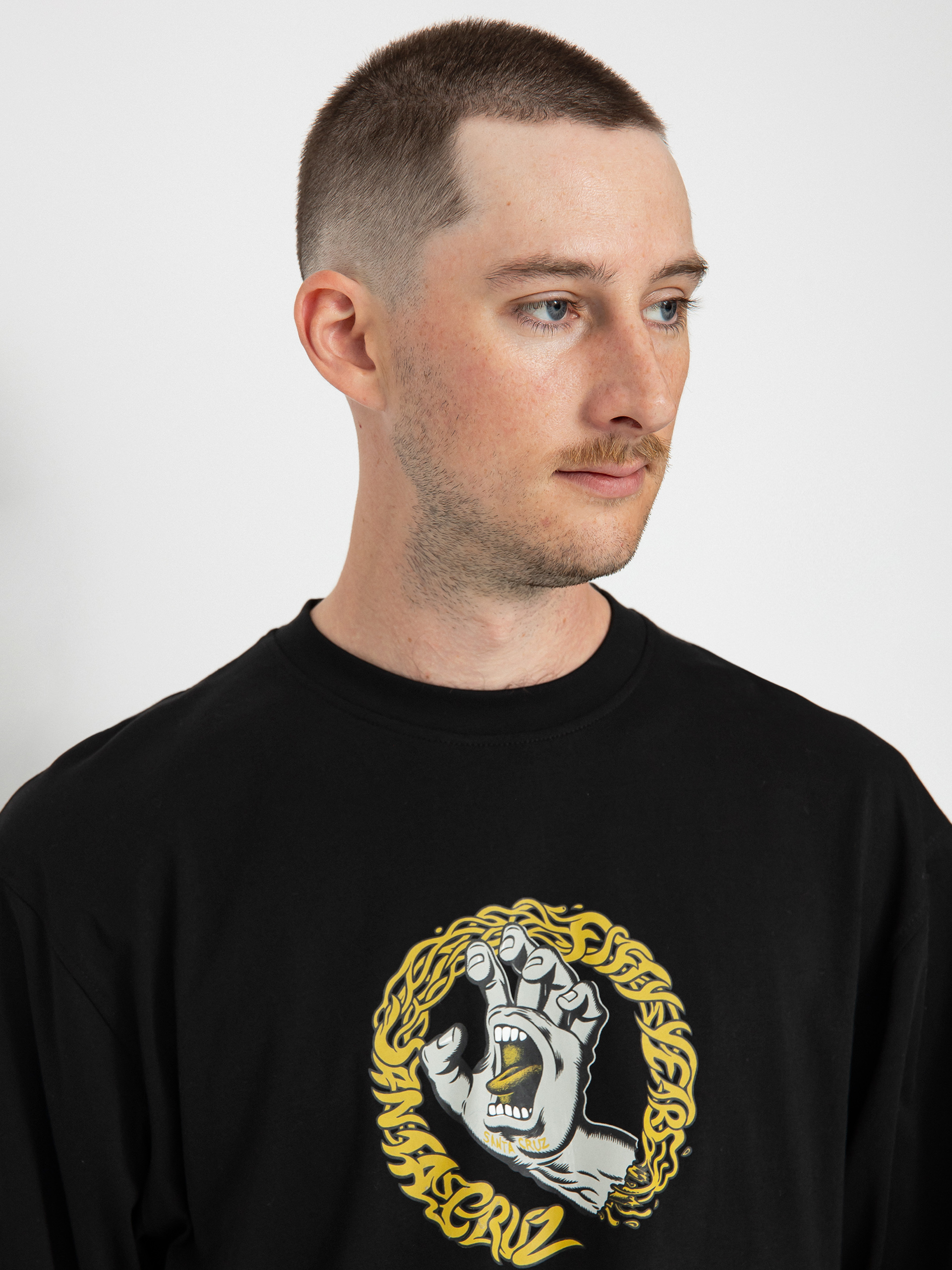 Santa Cruz Screaming 50 Front Hosszú ujjú felső (black)