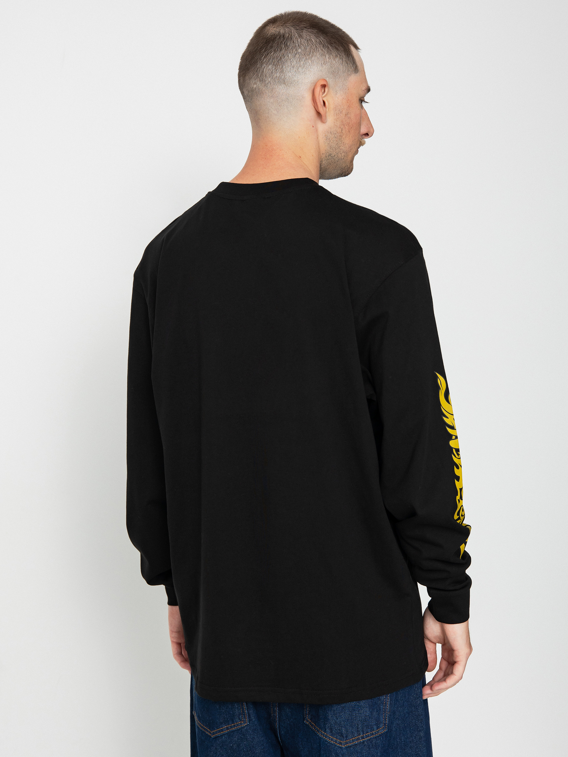 Santa Cruz Screaming 50 Front Hosszú ujjú felső (black)