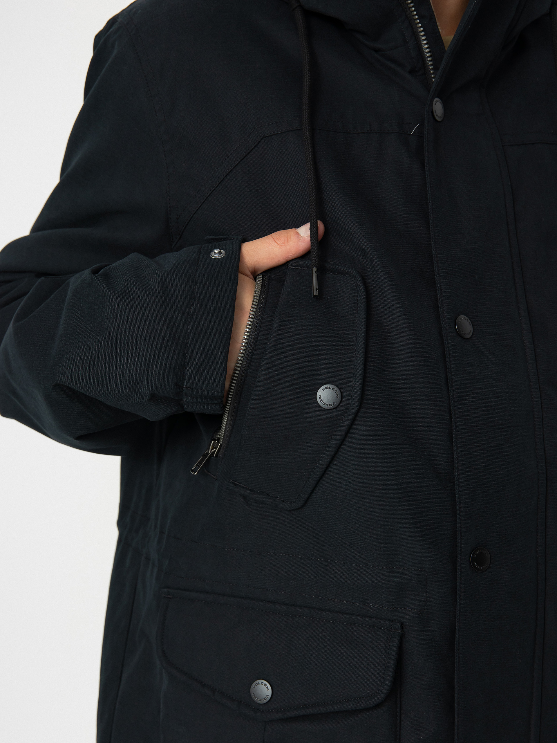 Volcom Starget 5K Parka Dzseki (black)